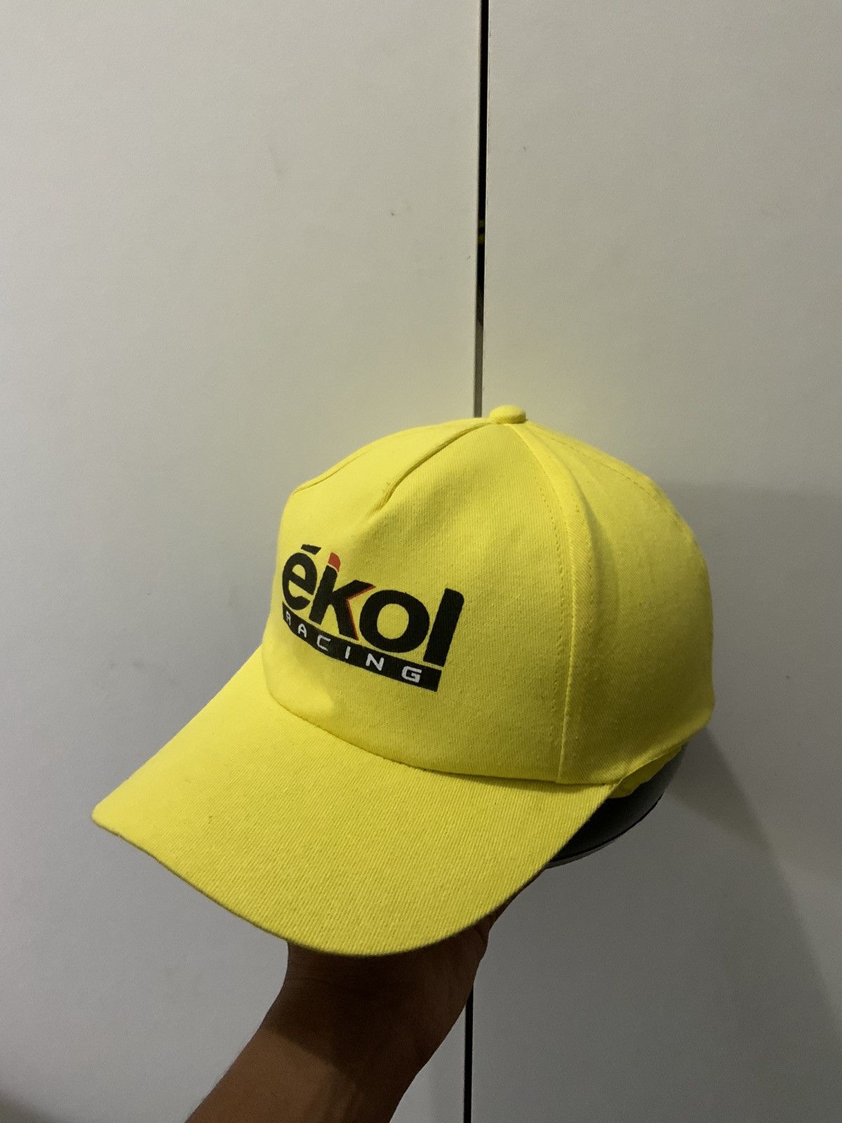 Hat Club Ekol Racing Yellow Vintage Hat Size ONE SIZE - 1 Thumbnail