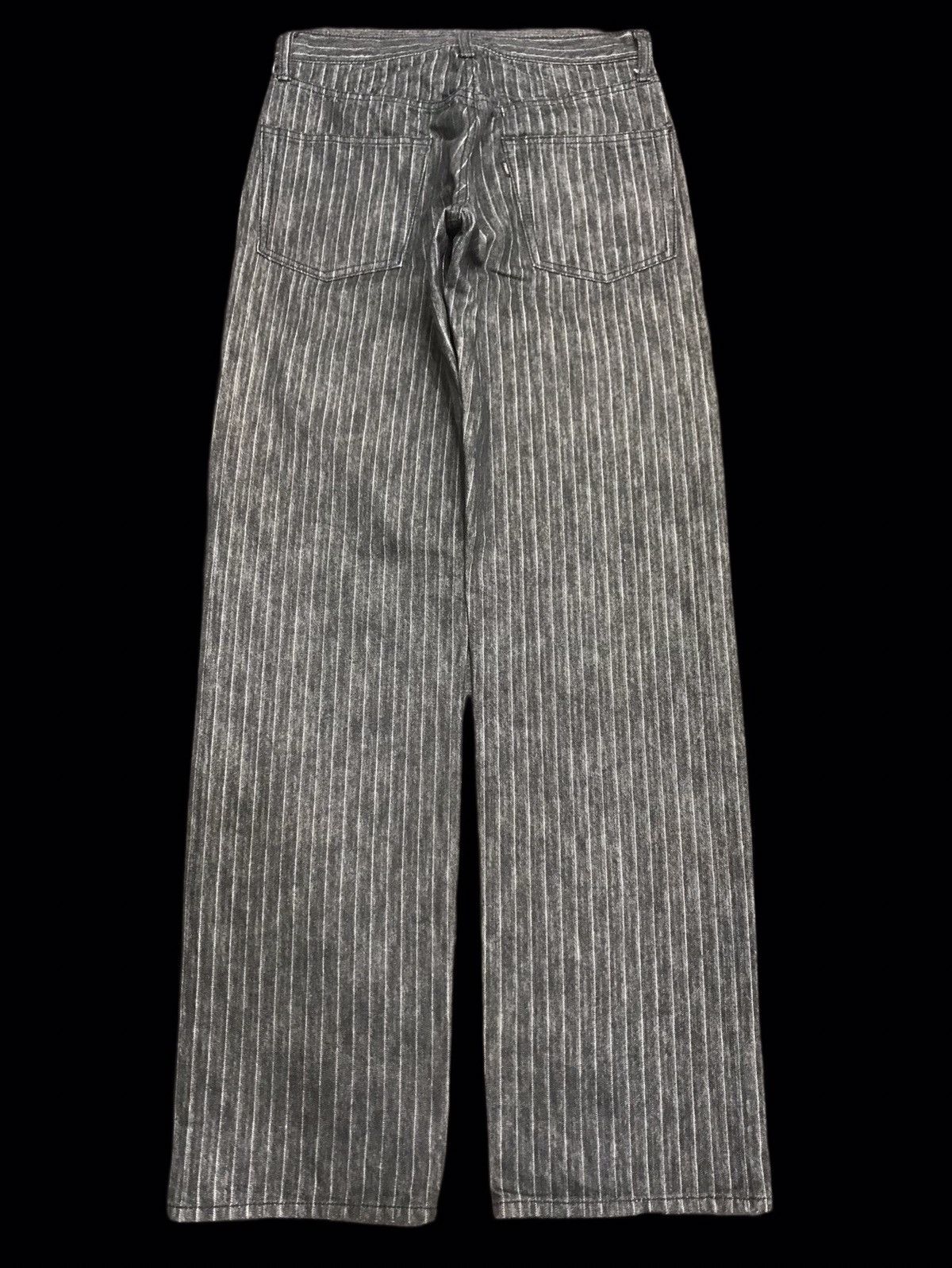 Japanese Brand 💥VERY RARE💥FINWAY STRIPE Herring Bone Twill PANT F144 Size US 29 - 2 Thumbnail