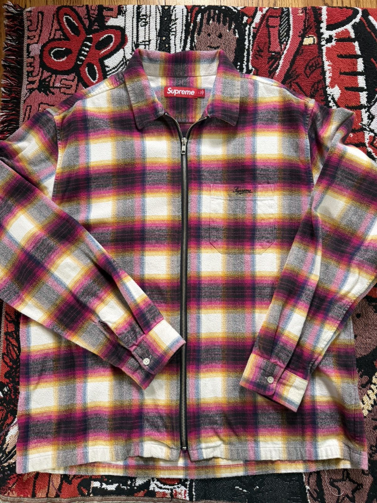 Supreme Supreme - zip up flannel Size US L / EU 52-54 / 3 - 1 Thumbnail