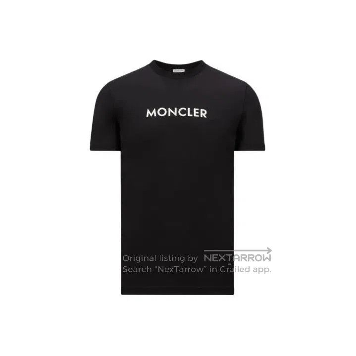 Moncler Moncler Men's Round Neck Loose Letter Short Sleeve T. Size US L / EU 52-54 / 3 - 1 Thumbnail