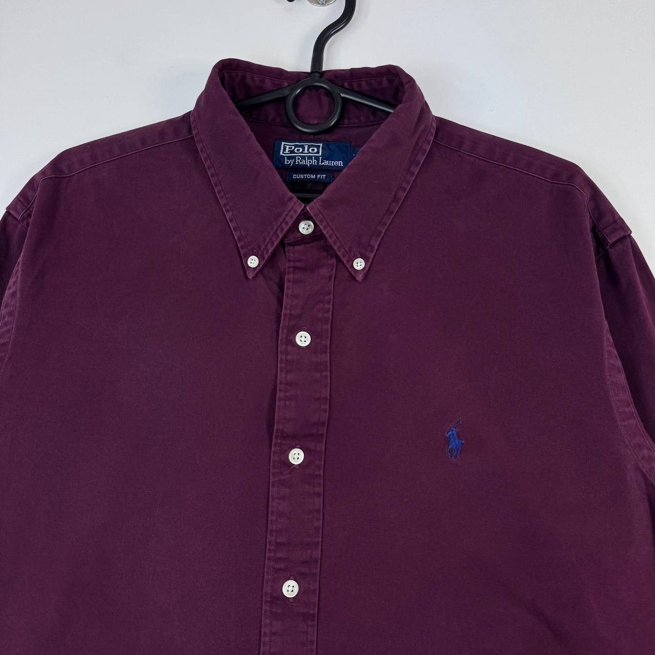 Polo Ralph Lauren Polo Ralph Lauren Button Down Shirt Burgundy Custom Size XL Size US XL / EU 56 / 4 - 2 Thumbnail