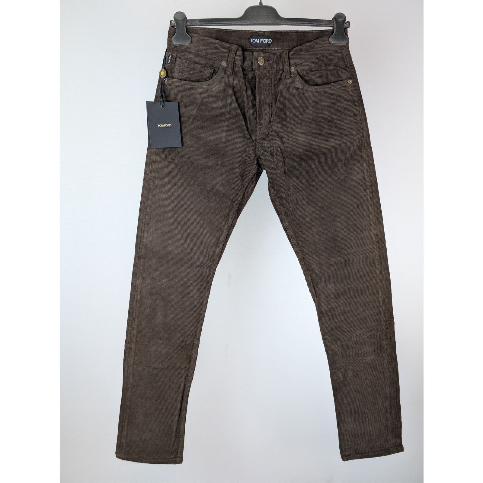 Tom Ford o1rshd1 Slim Fit Denim Jeans in Charcoal Size US 32 / EU 48 - 9 Thumbnail