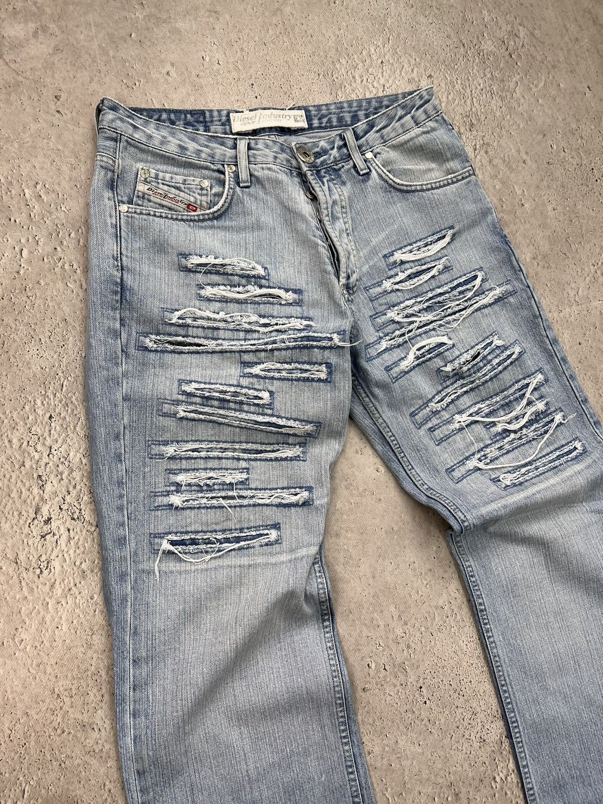 Diesel Vintage cargo denim distressed rare Diesel y2k jeans pants Size US 32 / EU 48 - 3 Thumbnail