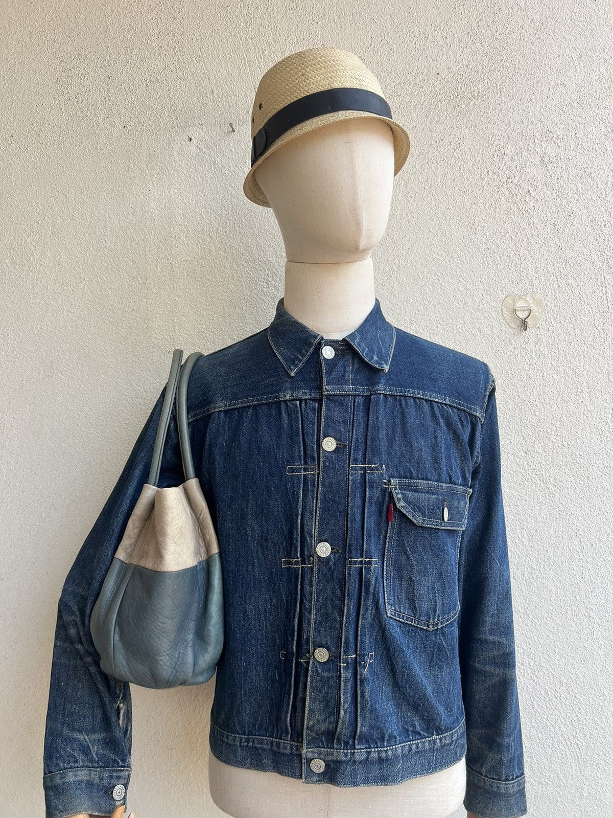 Leather Cledran Japan Faded Patina Leather Mini tote Bag Size ONE SIZE - 2 Thumbnail