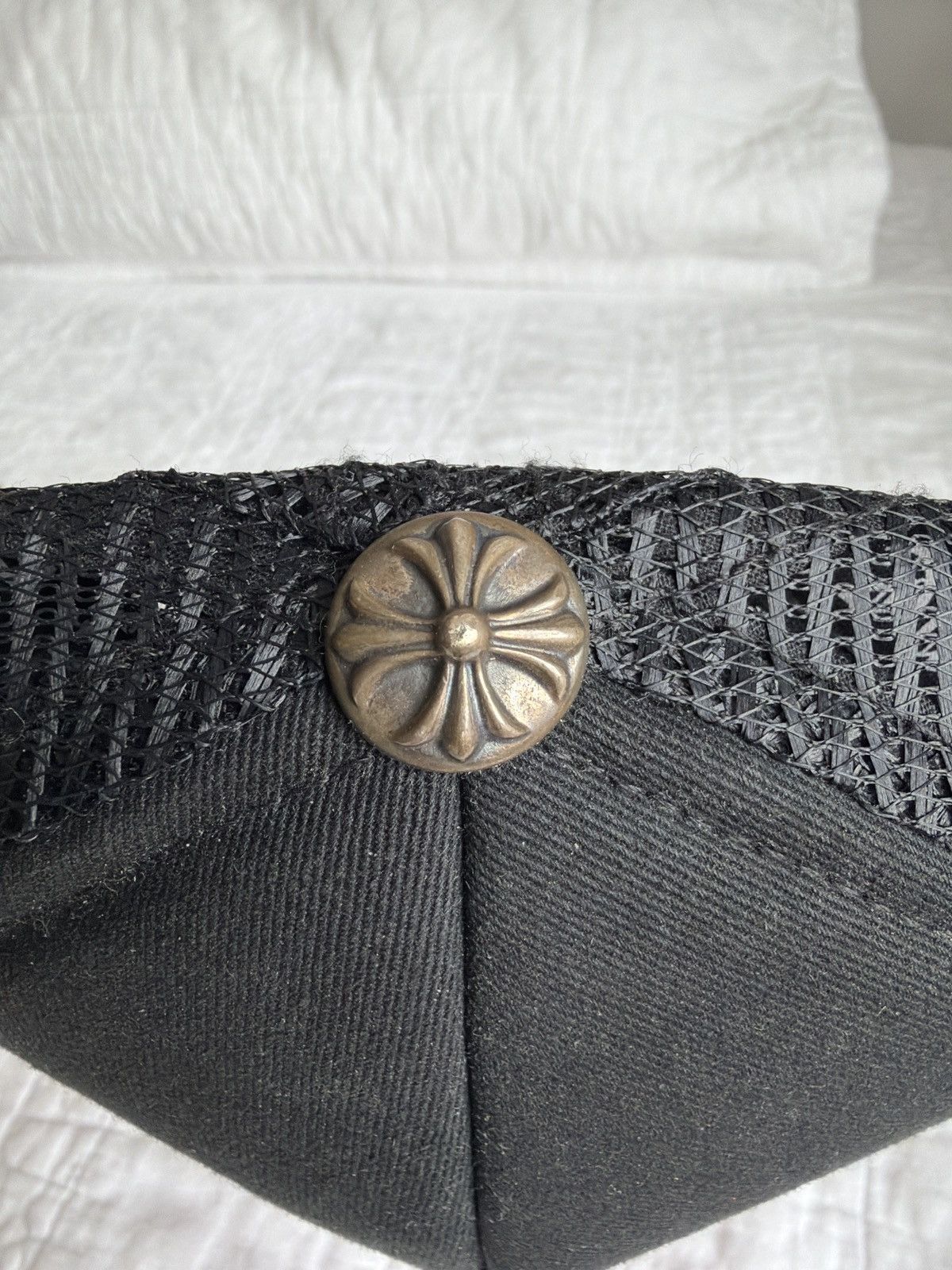 Chrome Hearts Chrome Hearts Cemetery Orange Crosses Trucker Hat Size ONE SIZE - 3 Thumbnail
