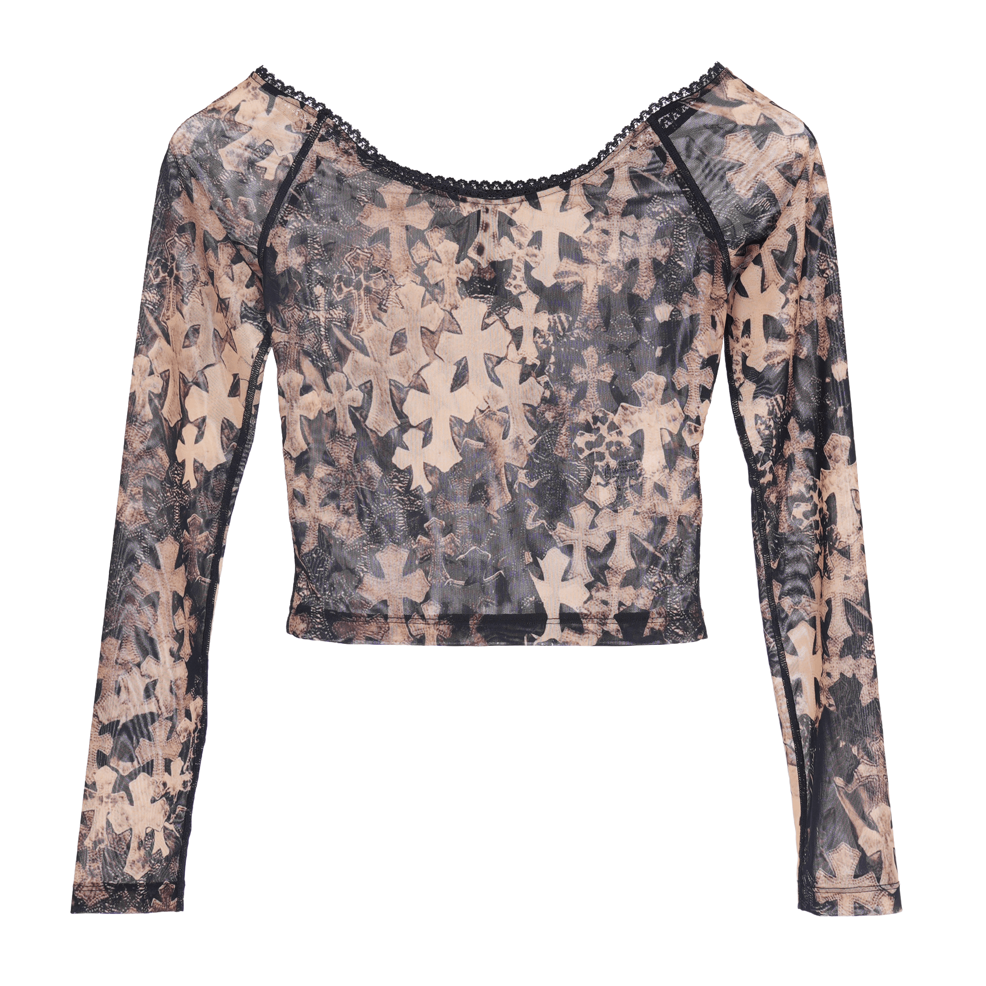Chrome Hearts CHROME HEARTS ALLOVER FLOODED CROSS PRINT TOP Size XS / US 0-2 / IT 36-38 - 1 Thumbnail