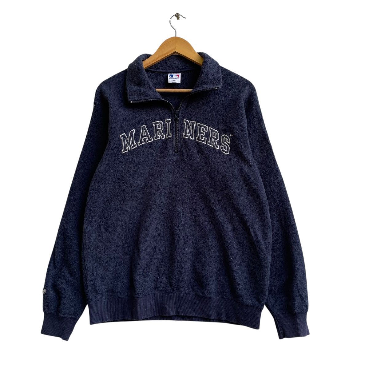Other 💥Mlb Major League Baseball Mariners Half Zipper Pull Over Size US M / EU 48-50 / 2 - 1 Thumbnail