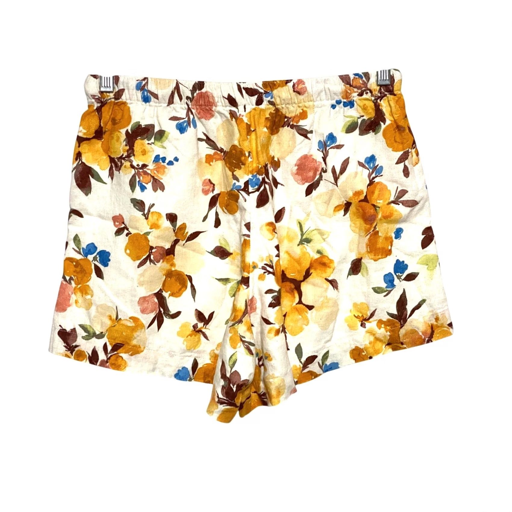 Abercrombie & Fitch Abercrombie Floral Pull On Shorts Womens S Linen Blend Spring Summer Comfort NWT Size 28" / US 6 / IT 42 - 3 Thumbnail