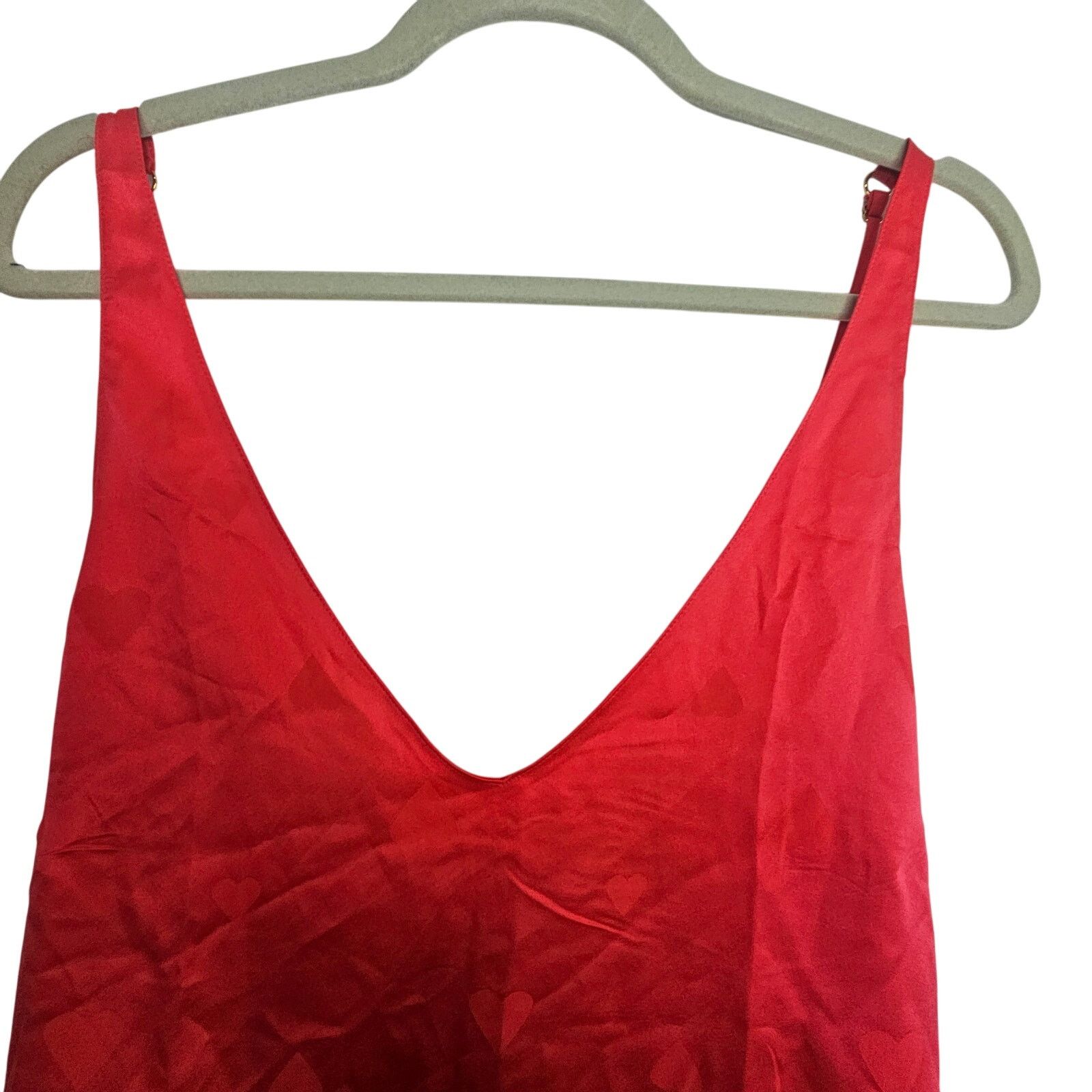 Victoria's Secret Victorias Secret Womens Heart Print Camisole Tank Sz L Sexy Size M / US 6-8 / IT 42-44 - 2 Thumbnail