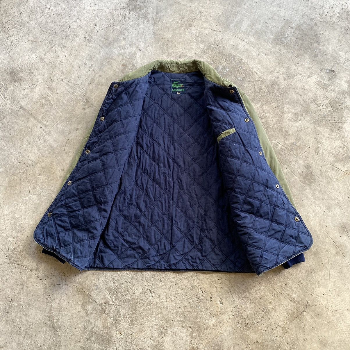 Japanese Brand × Lacoste LACOSTE Vintage Quilted Puffer Button Jacket Size US M / EU 48-50 / 2 - 3 Thumbnail