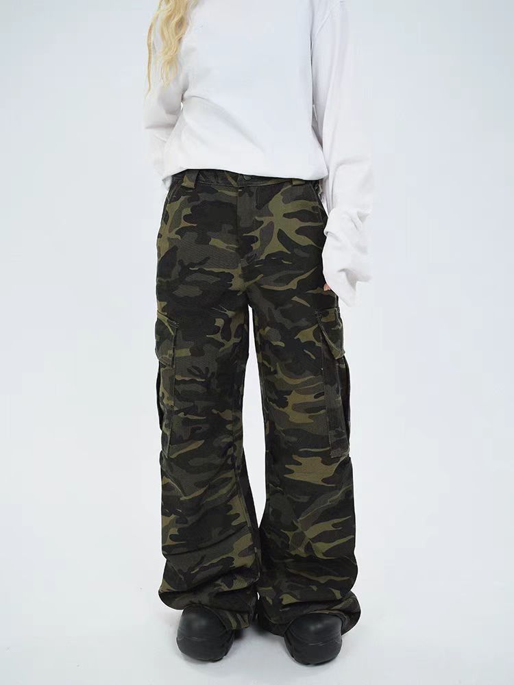 Japanese Brand × Vintage High Street Vintage Camouflage Design Work Trousers Size US 32 / EU 48 - 3 Thumbnail