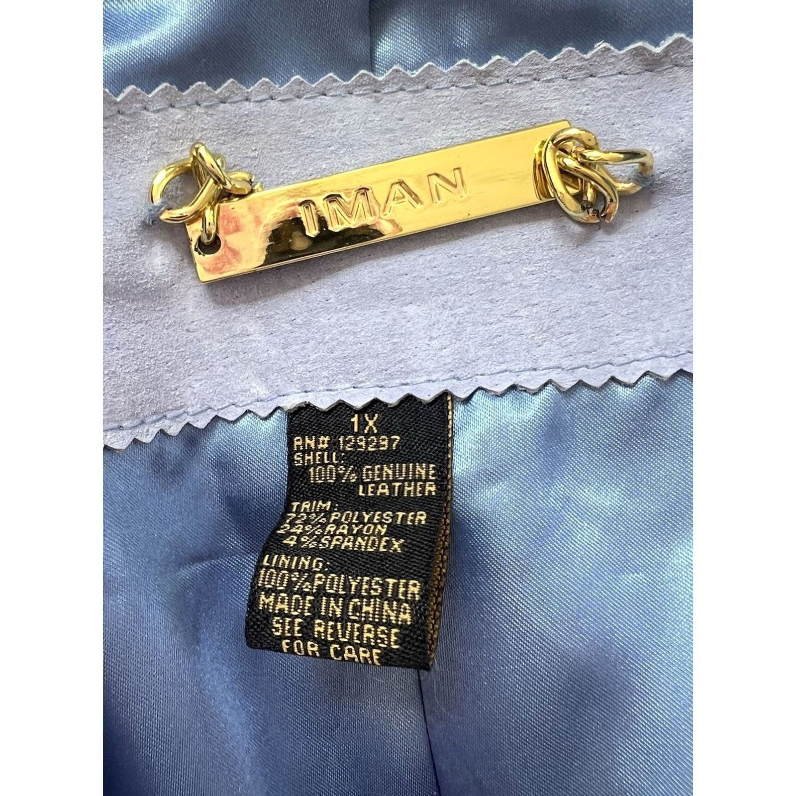 Vintage IMAN Soho Jacket Mens? Womens? (adjusting per rules) Size XL / US 12-14 / IT 48-50 - 4 Thumbnail