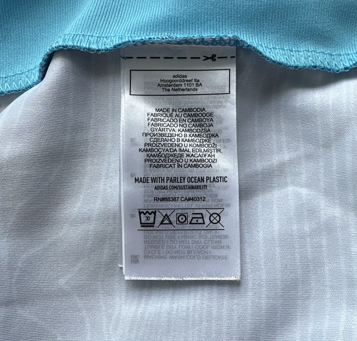 Adidas Leeds United 20/21 Goalkeeper Shirt Adidas PrimeBlue 2XL Size US XXL / EU 58 / 5 - 6 Thumbnail