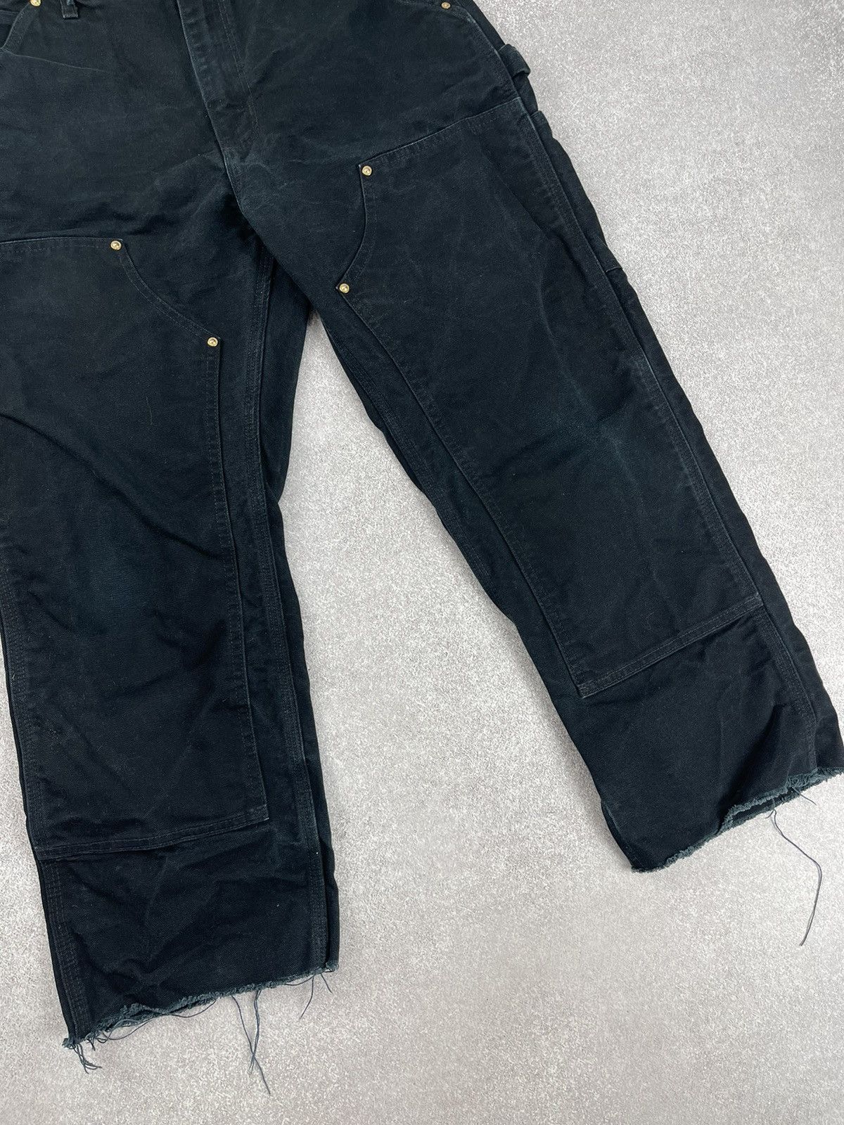 Carhartt × Vintage Vintage Carhartt B01 BLK Double Knee Distressed Pants Size US 32 / EU 48 - 4 Thumbnail