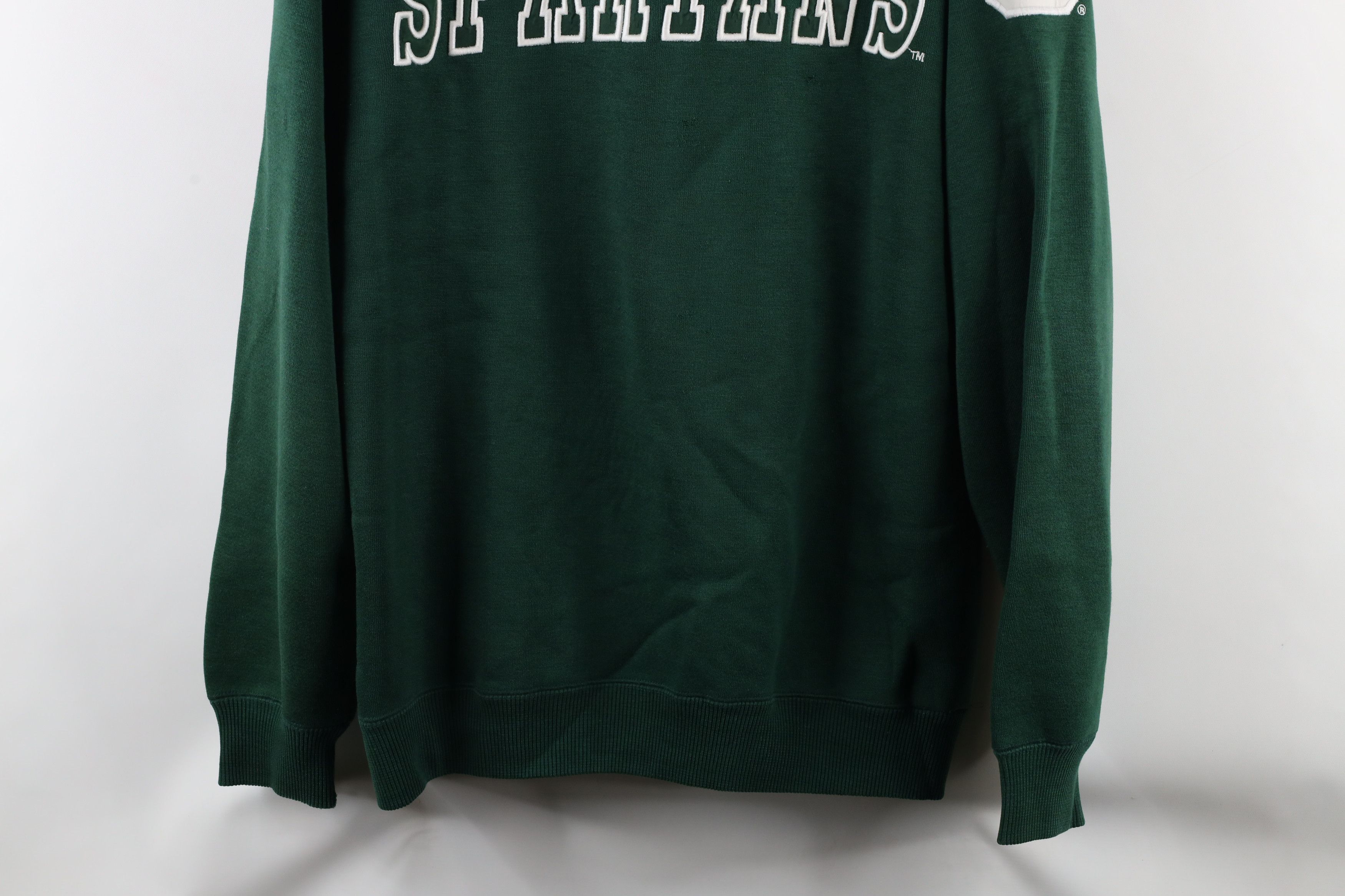 Vintage Vintage 90s Michigan State University Spartans Sweatshirt Size US L / EU 52-54 / 3 - 3 Thumbnail