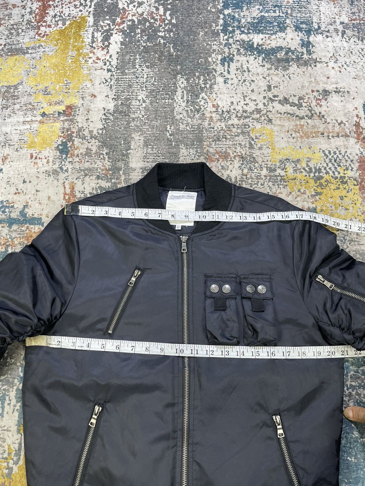 Grailed Growth By Grail Multi Pocket Creped Sleeve Bombers Size US S / EU 44-46 / 1 - 5 Thumbnail