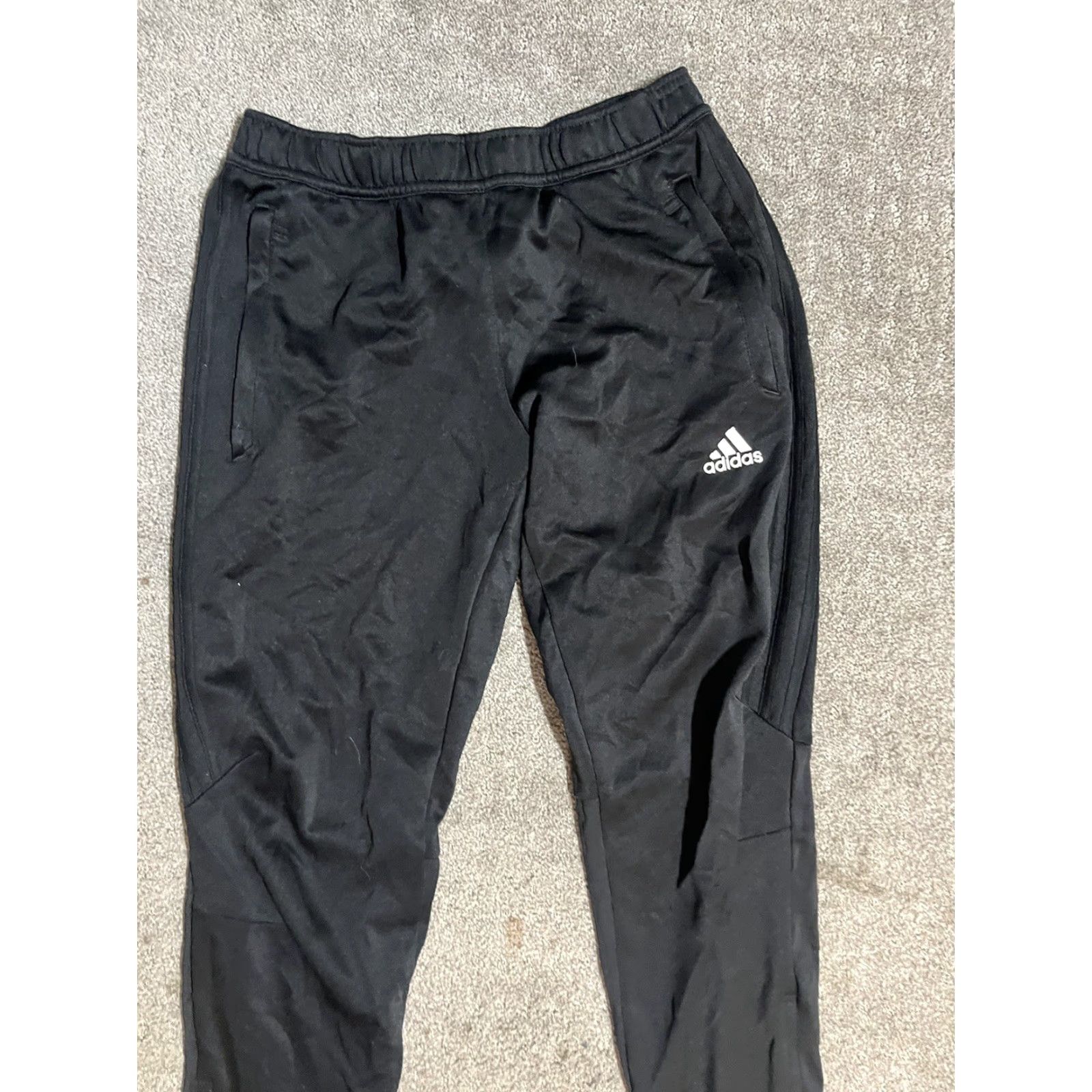 Adidas Adidas Sweatpants Tiro Black Women S Pants Regular Inseam 31" Elastic Drawstring Lined Fleece Activewear Pop Size 28" / US 6 / IT 42 - 2 Thumbnail