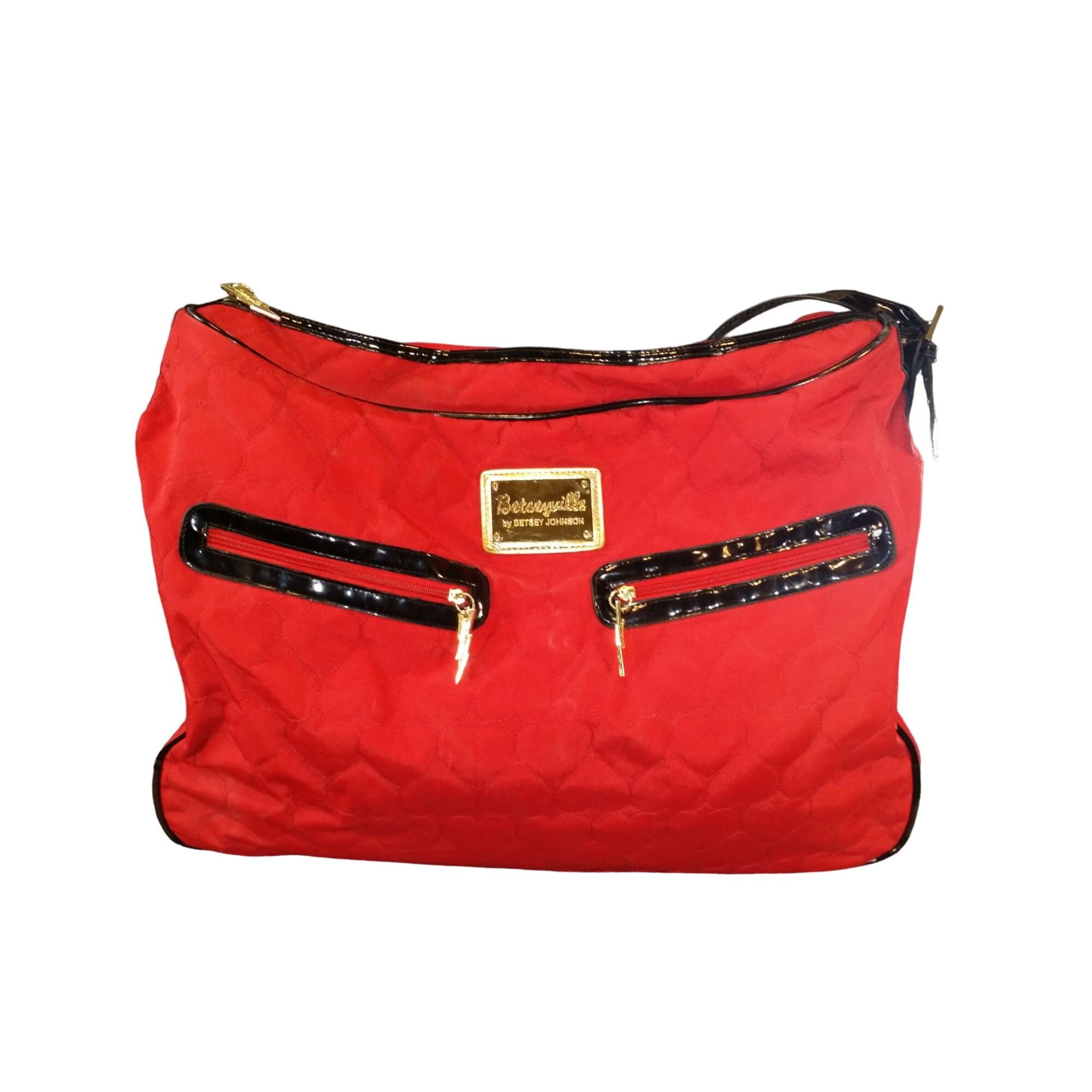 Betsey Johnson Betsey Johnson Betseyville Quilted Red Carry On Travel Plane Size ONE SIZE - 1 Thumbnail