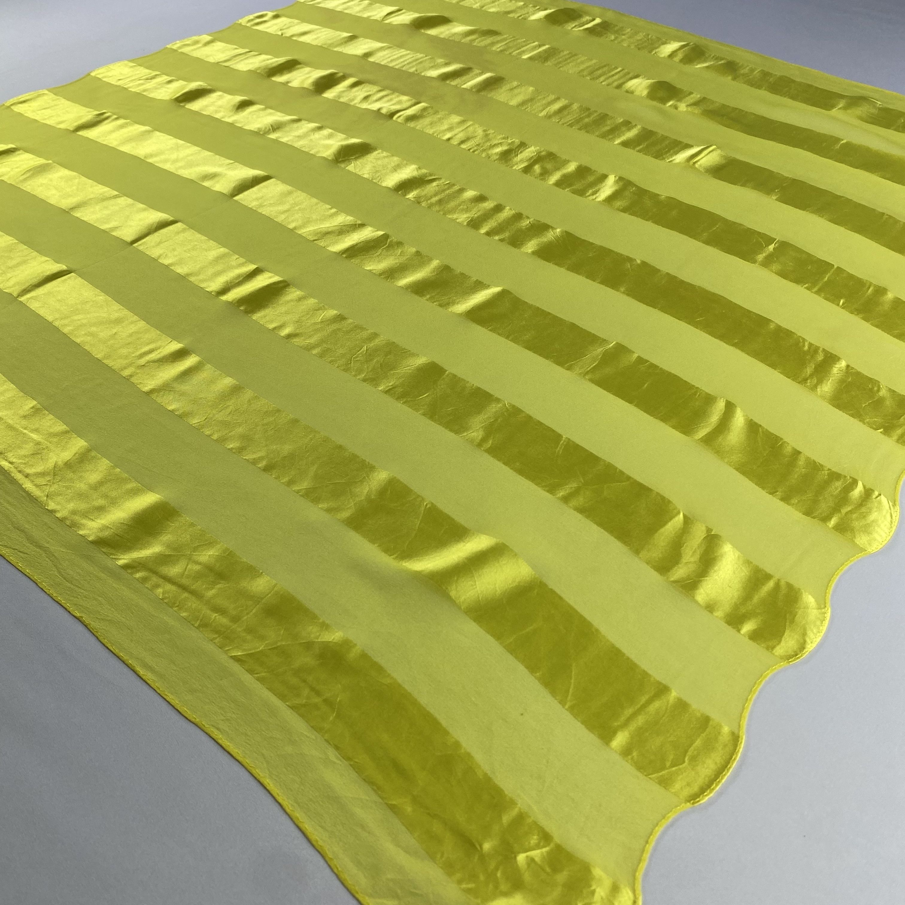 Japanese Brand × Vintage Vintage Japanese Brand Yellow Silk Scarf SS050 Size ONE SIZE - 2 Thumbnail