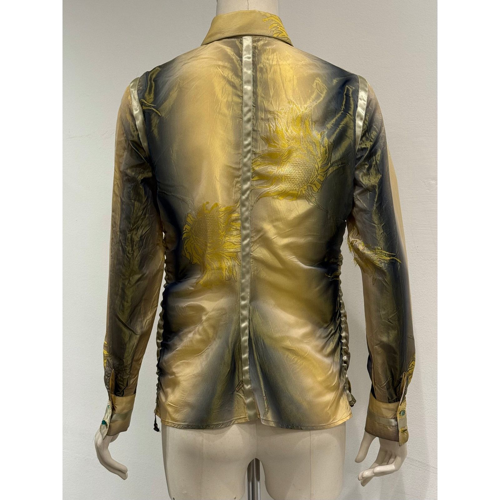 Roberto Cavalli 2000s Cavalli iridescent embroidered shirt Size M / US 6-8 / IT 42-44 - 9 Thumbnail