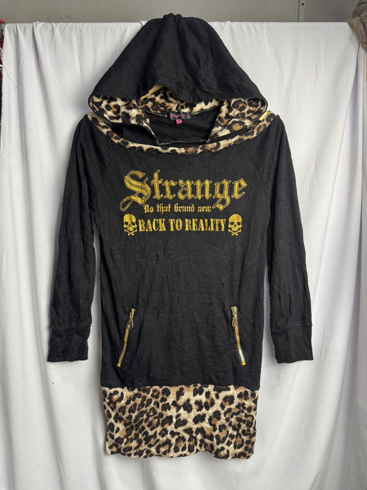 If Six Was Nine Gothic Ifsix Skulls Leopard Hoodie Punk Styled Size US S / EU 44-46 / 1 - 7 Thumbnail