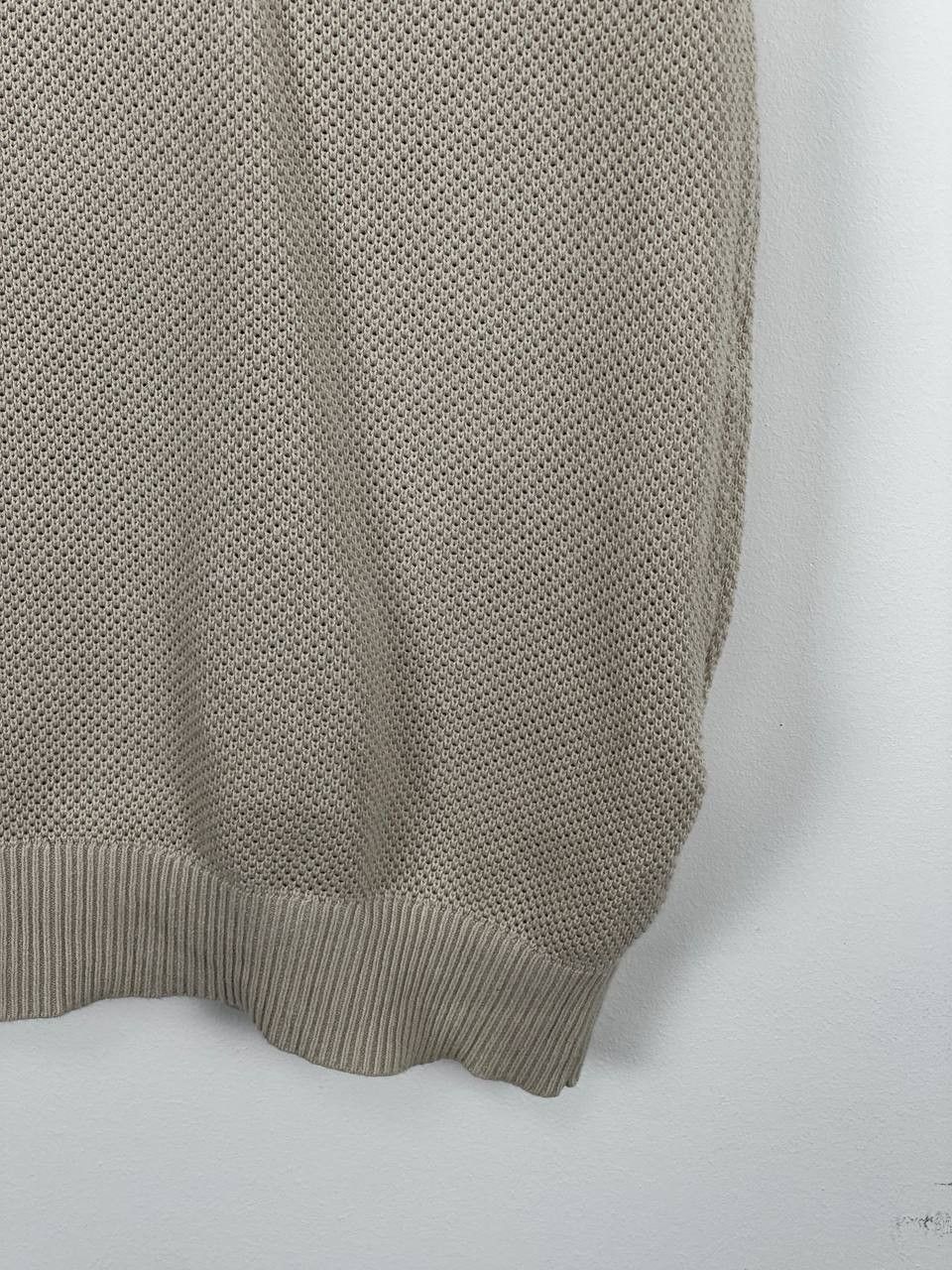 Reiss Reiss OE Colin Tan Textured Polo Button Shirt Size US L / EU 52-54 / 3 - 10 Thumbnail