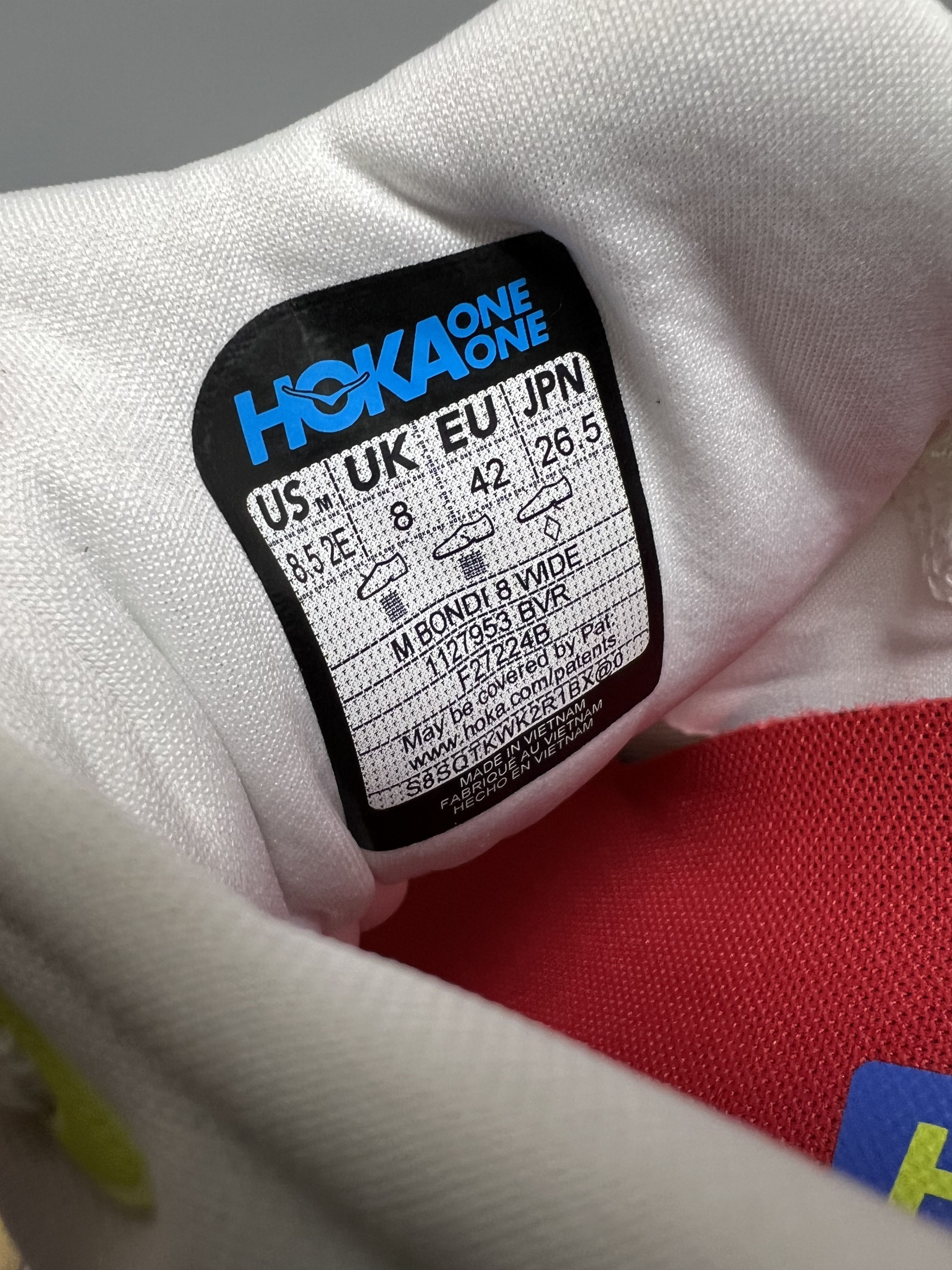 Hoka 8.5 EE Hoka One One Bondi 8 Wide Running Shoes Gym Walking Size US 8.5 / EU 41-42 - 19 Thumbnail