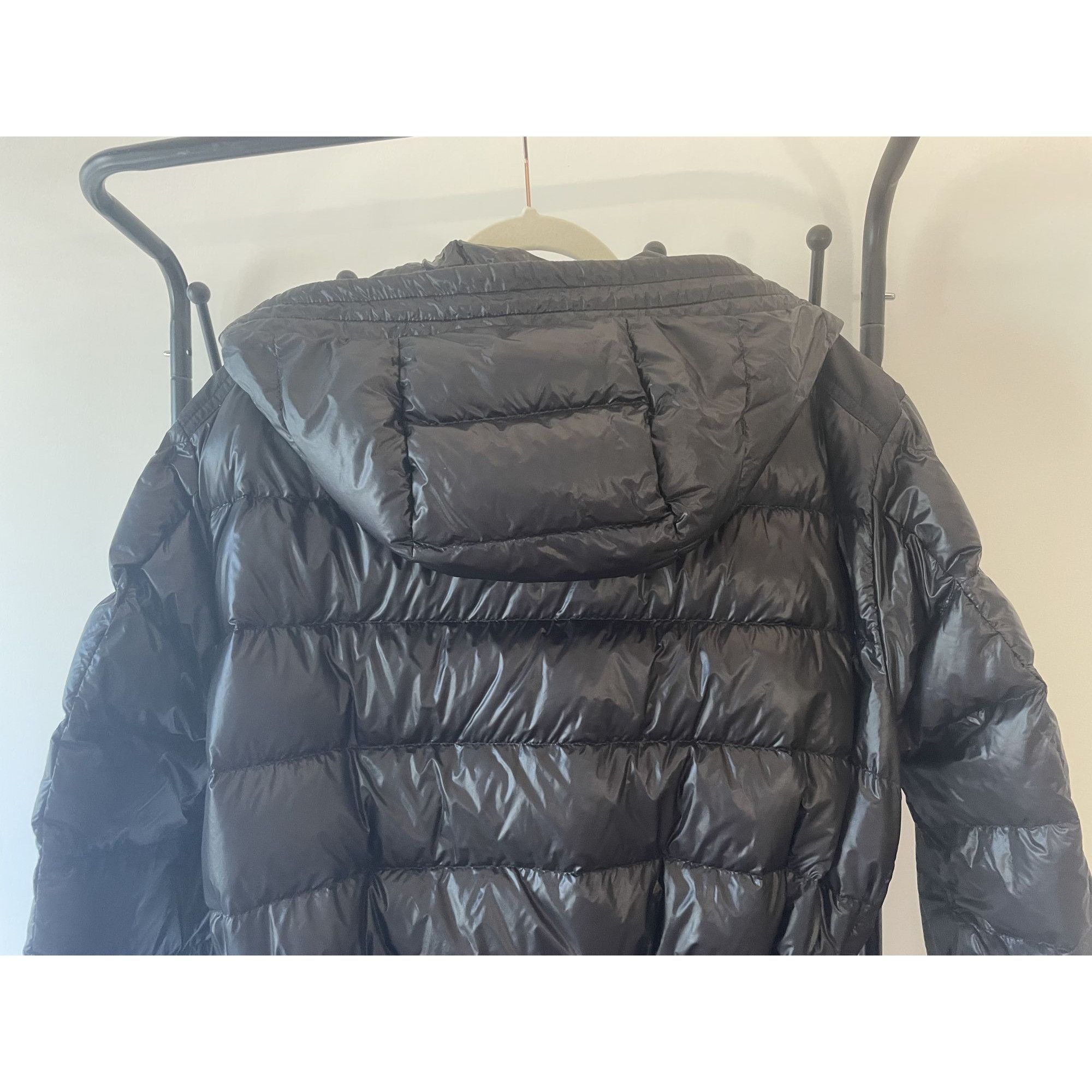 Moncler Moncler Black Puffer Jacket With Hood & Zip Closure - Womens Size L / US 10 / IT 46 - 5 Thumbnail