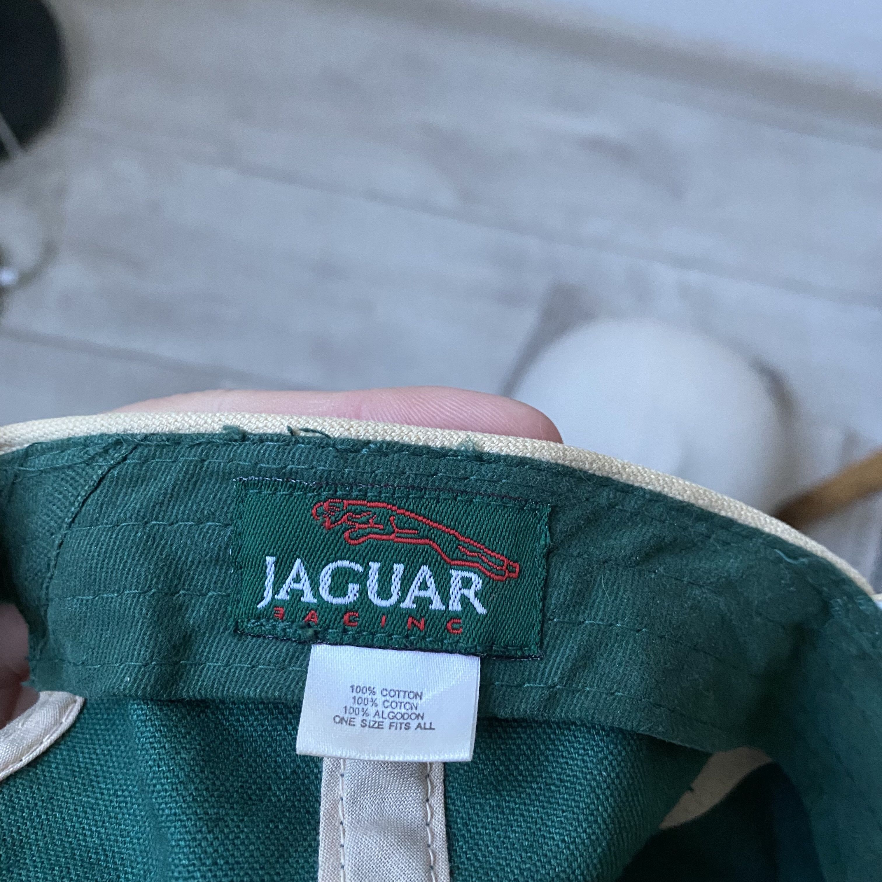 Ferrari 🐆 Vintage 90s Racing Jaguar cap Faded Dad Hat Size ONE SIZE - 8 Thumbnail