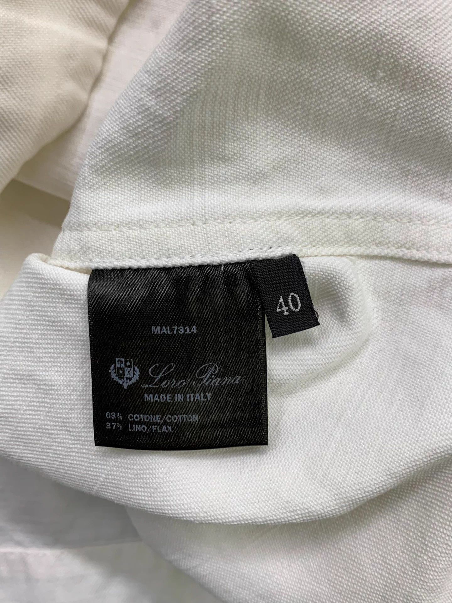 Loro Piana Loro Piana White Pocket Embroidered Shirt Size 40 New Size M / US 6-8 / IT 42-44 - 5 Thumbnail