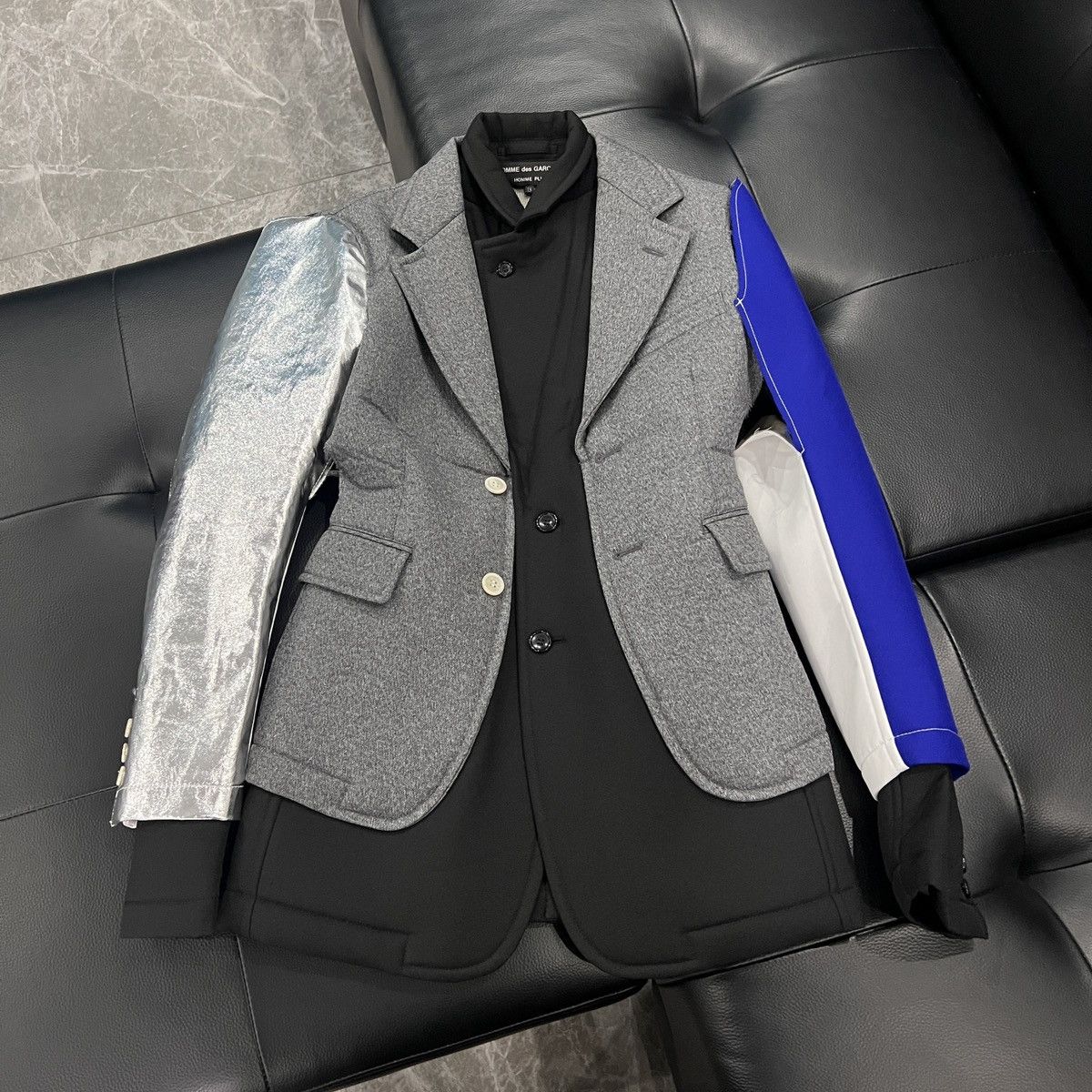 Comme des Garcons Homme Plus Comme des Garçons Homme Plus SS21 Runway Deconstructed Bonde Size 40S - 6 Thumbnail