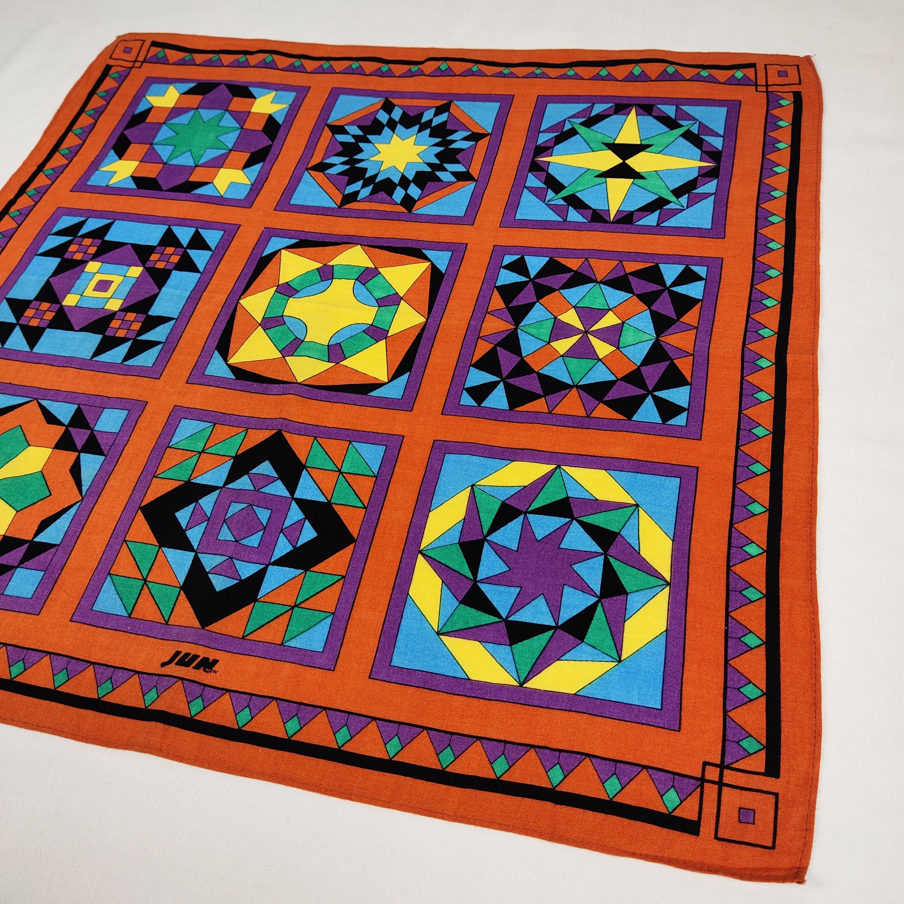 Japanese Brand × Vintage Jun Handkerchief / Neckerchief / Bandana FZ347 Size ONE SIZE - 4 Thumbnail