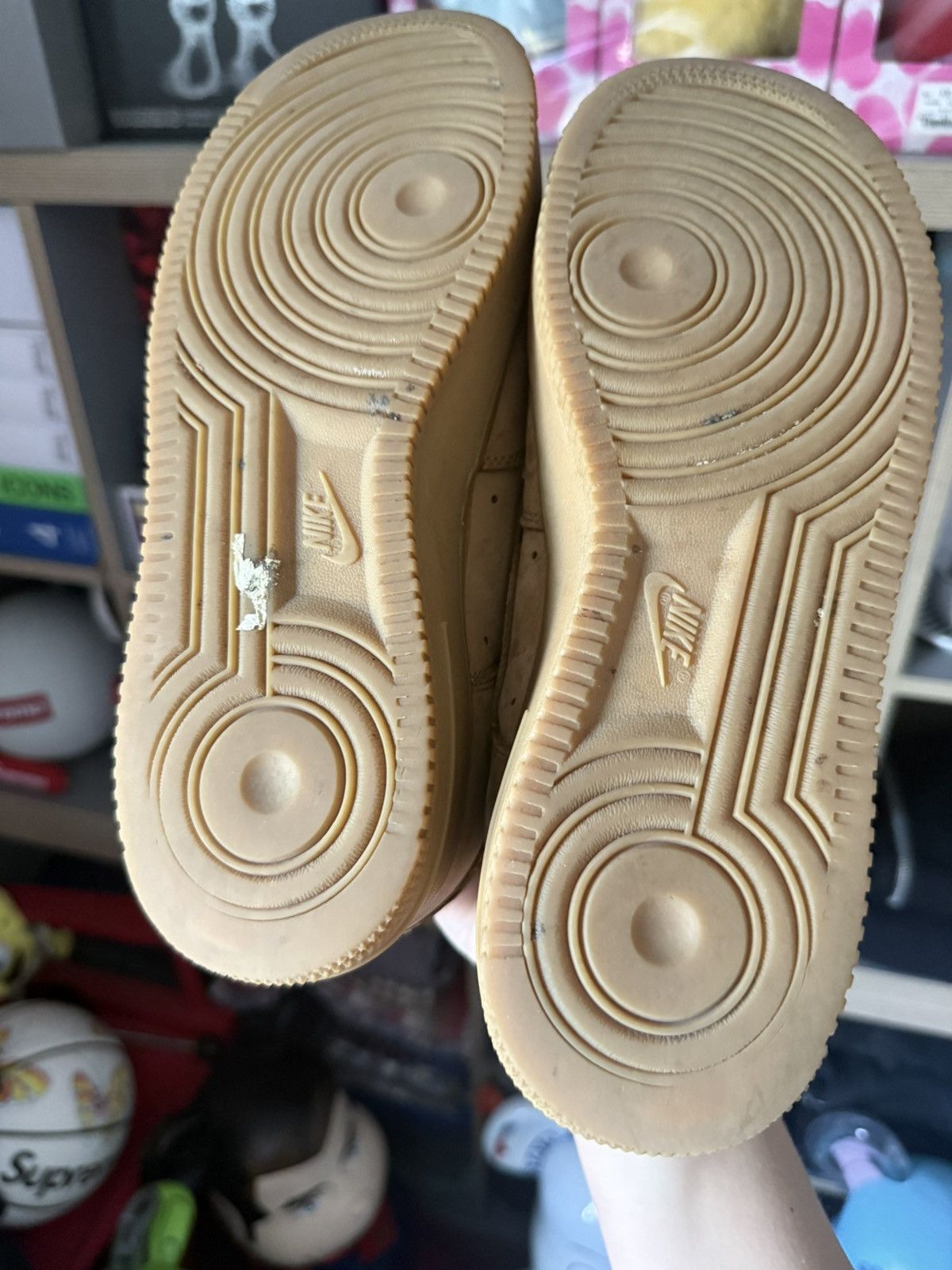Nike × Supreme Supreme Nike AF1 Wheat Sneakers Size US 9 / EU 42 - 2 Thumbnail