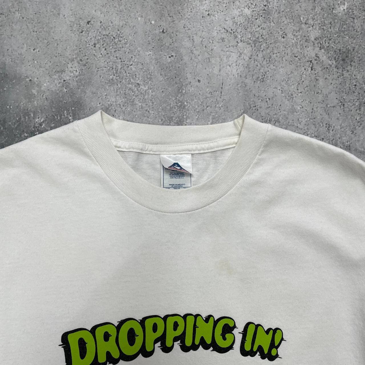 Vintage Vintage 2000s Parks Dropping In Skateboarding T Shirt White Size US L / EU 52-54 / 3 - 5 Thumbnail