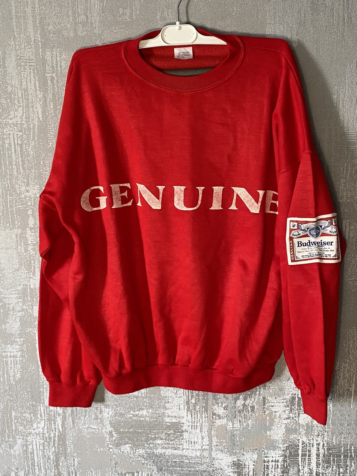 Budweiser × Vintage Vintage Budweiser big Logo Jumper Sweater 80s beer Size US M / EU 48-50 / 2 - 1 Thumbnail