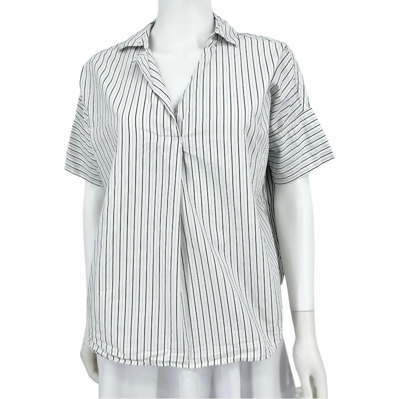 Madewell Madewell XS Blouse Button Down Back Striped Black & White Size XS / US 0-2 / IT 36-38 - 1 Thumbnail