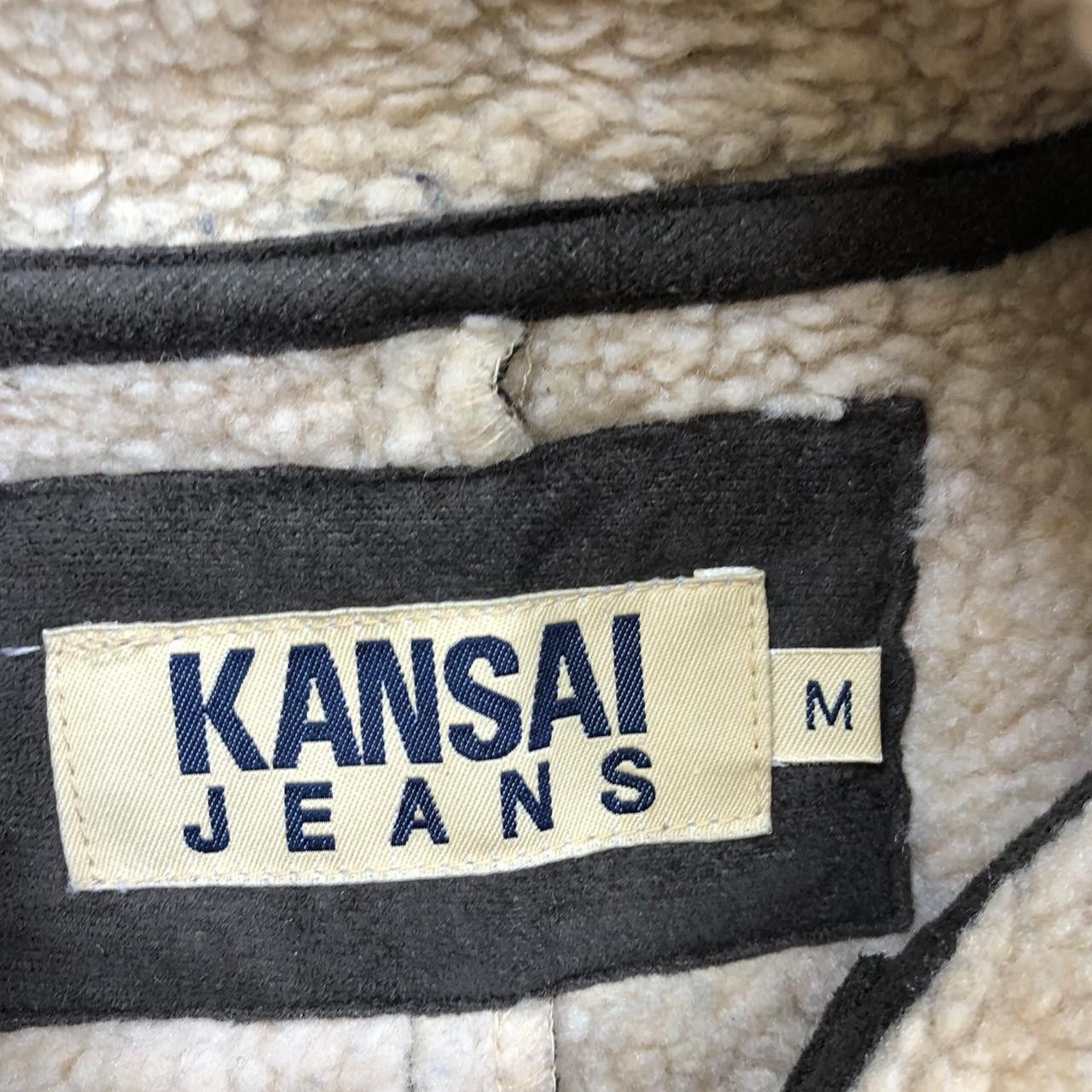 Kansai Yamamoto Vintage KANSAI YAMAMOTO JEANS Shearling Bomber Jacket Size M / US 6-8 / IT 42-44 - 5 Thumbnail