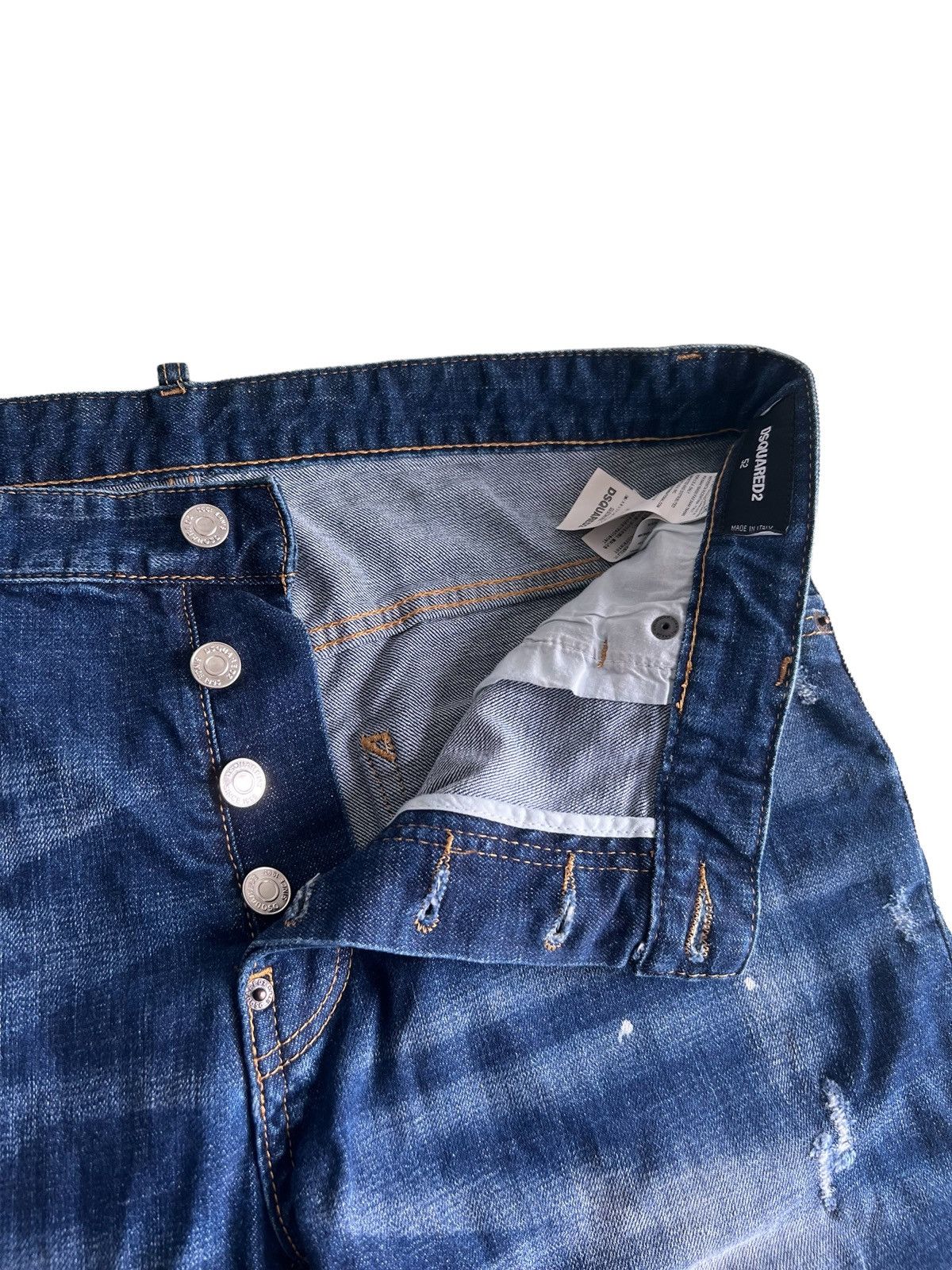 Dsquared2 2018 Dsquared2 🇮🇹 Clawmark Painter Regular Cut Denim Jeans Size US 32 / EU 48 - 7 Thumbnail