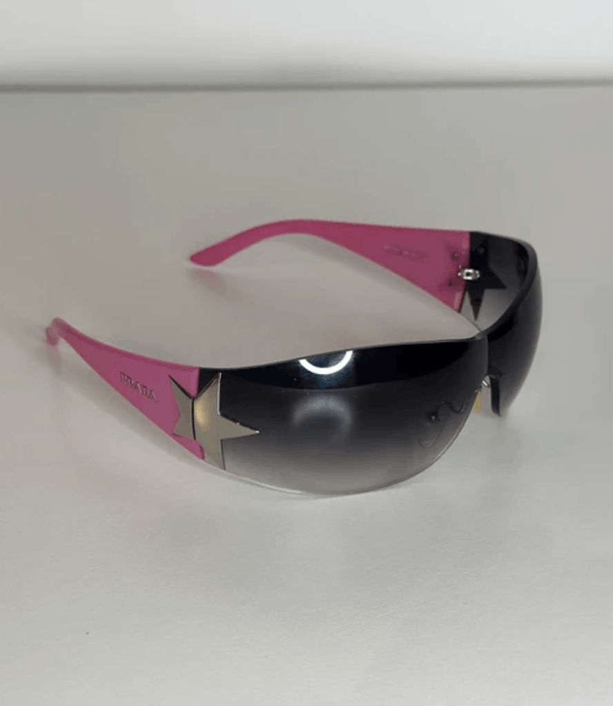 Prada PRADA Sunglasses SPR 58E Wrap Star Rimless Luna Rossa Size ONE SIZE - 2 Thumbnail