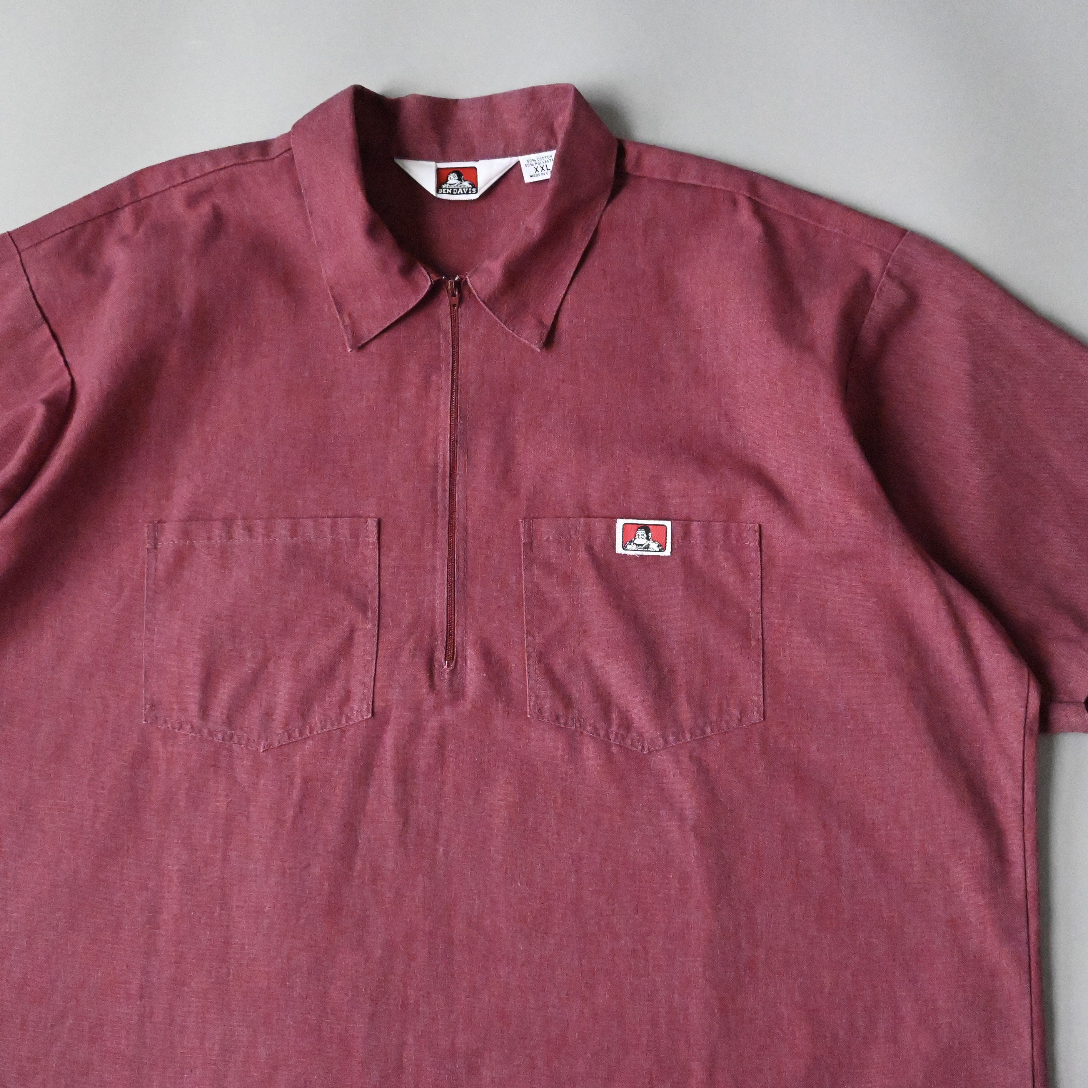 Ben Davis VTG 90s Ben Davis Halfzip Pullover Shirt Bordeux XXL Size US XXL / EU 58 / 5 - 1 Thumbnail