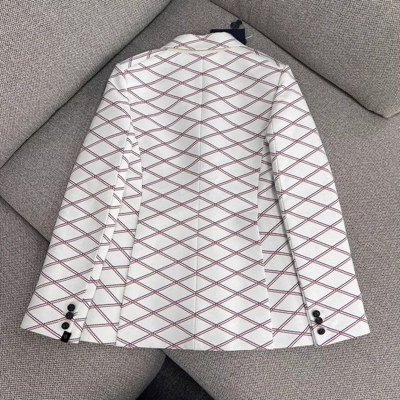 Other Louis Vuitton Diamond Print Single Breasted Badge Jacket Size XXS / US 00 / IT 34 - 2 Thumbnail