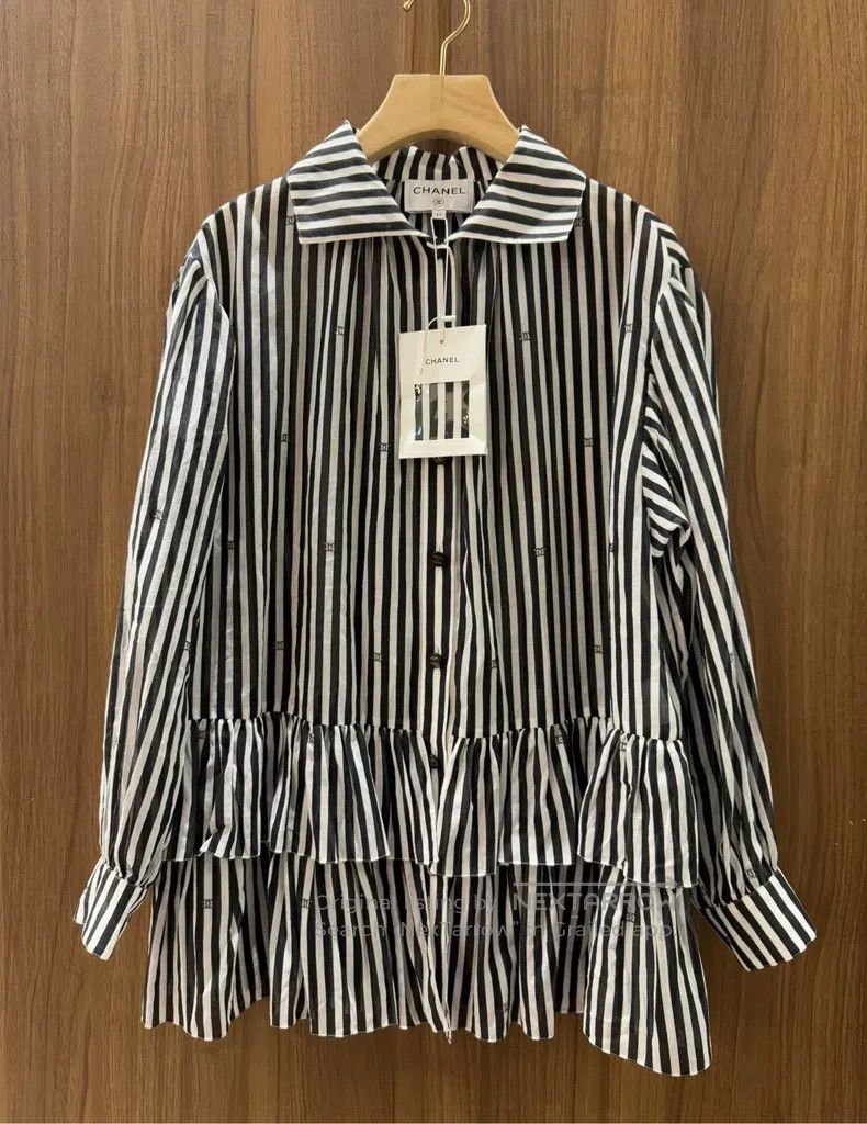 Chanel Chanel 24M striped cake dress shirt Size XXS / US 00 / IT 34 - 1 Thumbnail