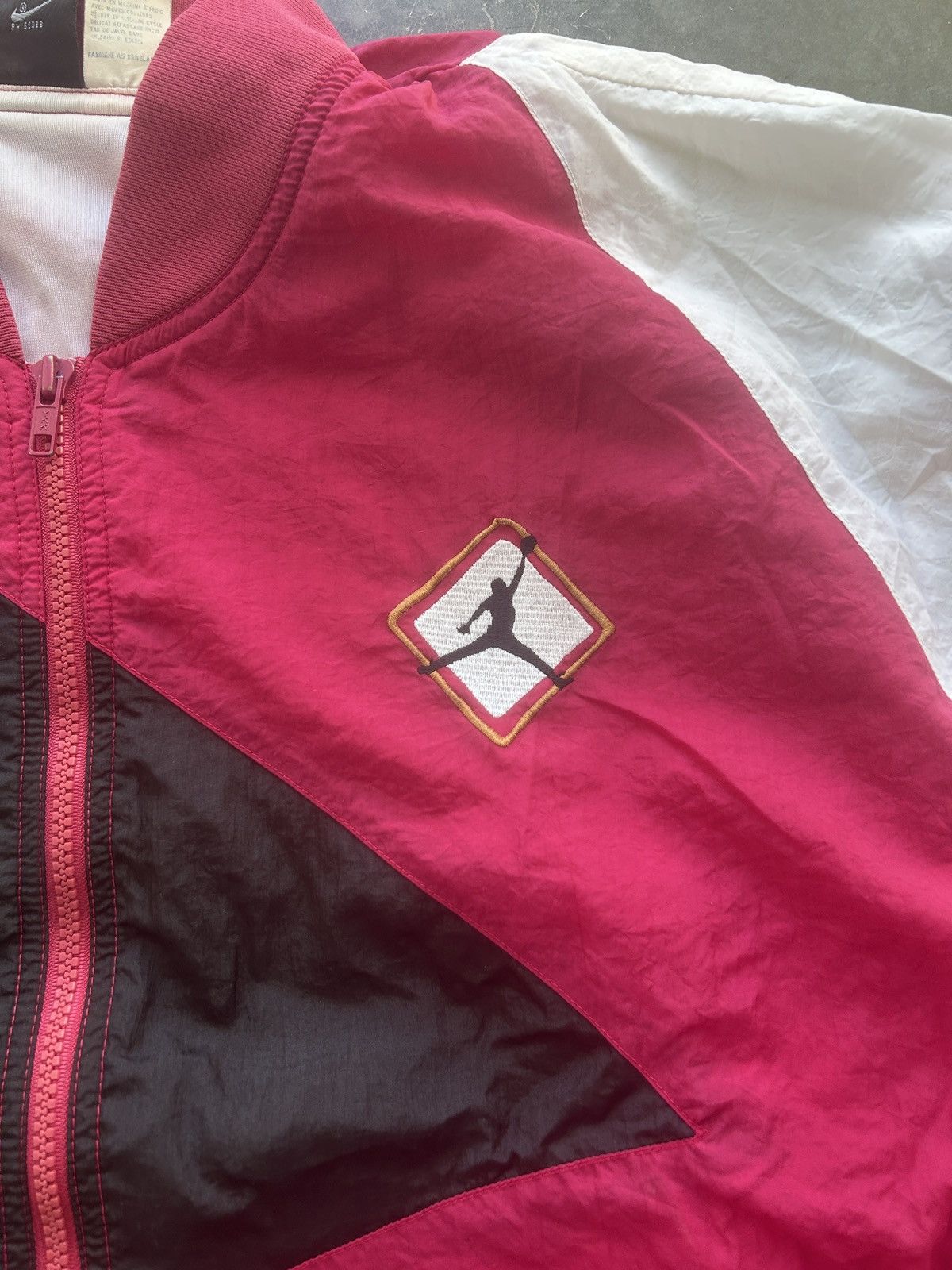 Jordan Brand × Nike × Vintage Vintage 90s Nike Jordan 7 Windbreaker Jacket Size US L / EU 52-54 / 3 - 2 Thumbnail