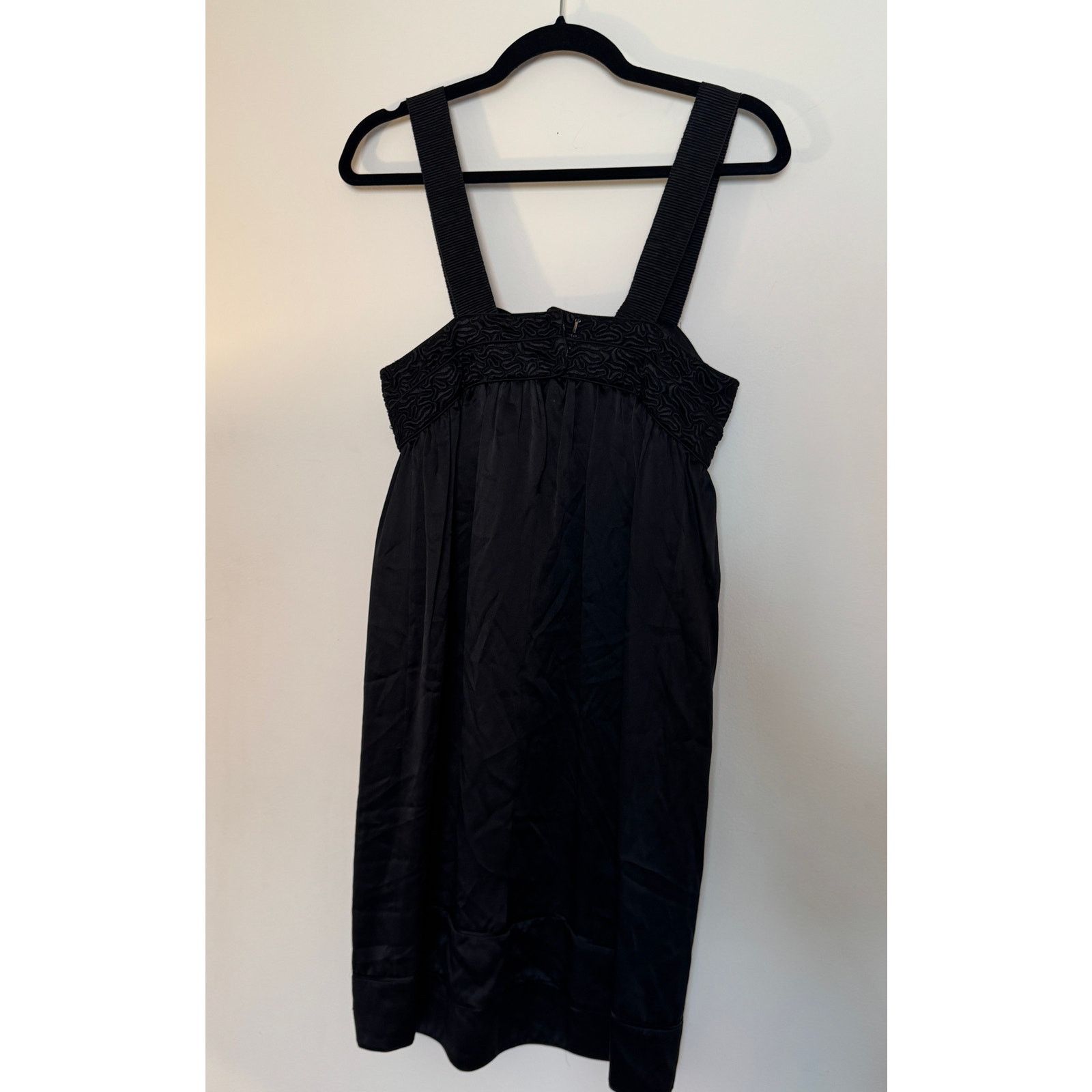 Proenza Schouler Proenza Schouler NWT Black Silk Bustier Satin Tank Top Dress Size S / US 4 / IT 40 - 2 Thumbnail
