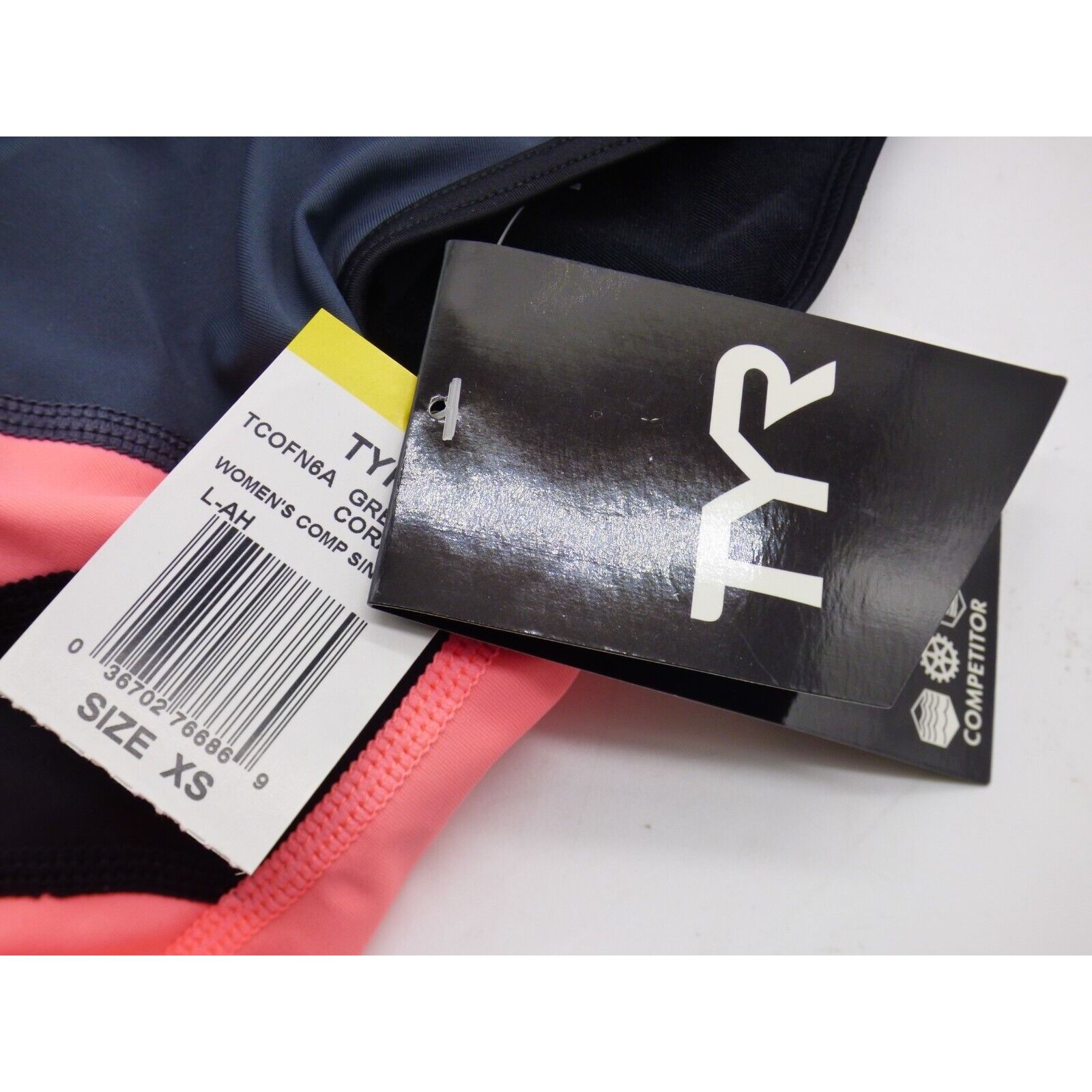 Other TYR WOMEN'S COMPETITOR SINGLET, GRAY/CORAL, Size XS Size XS / US 0-2 / IT 36-38 - 8 Thumbnail