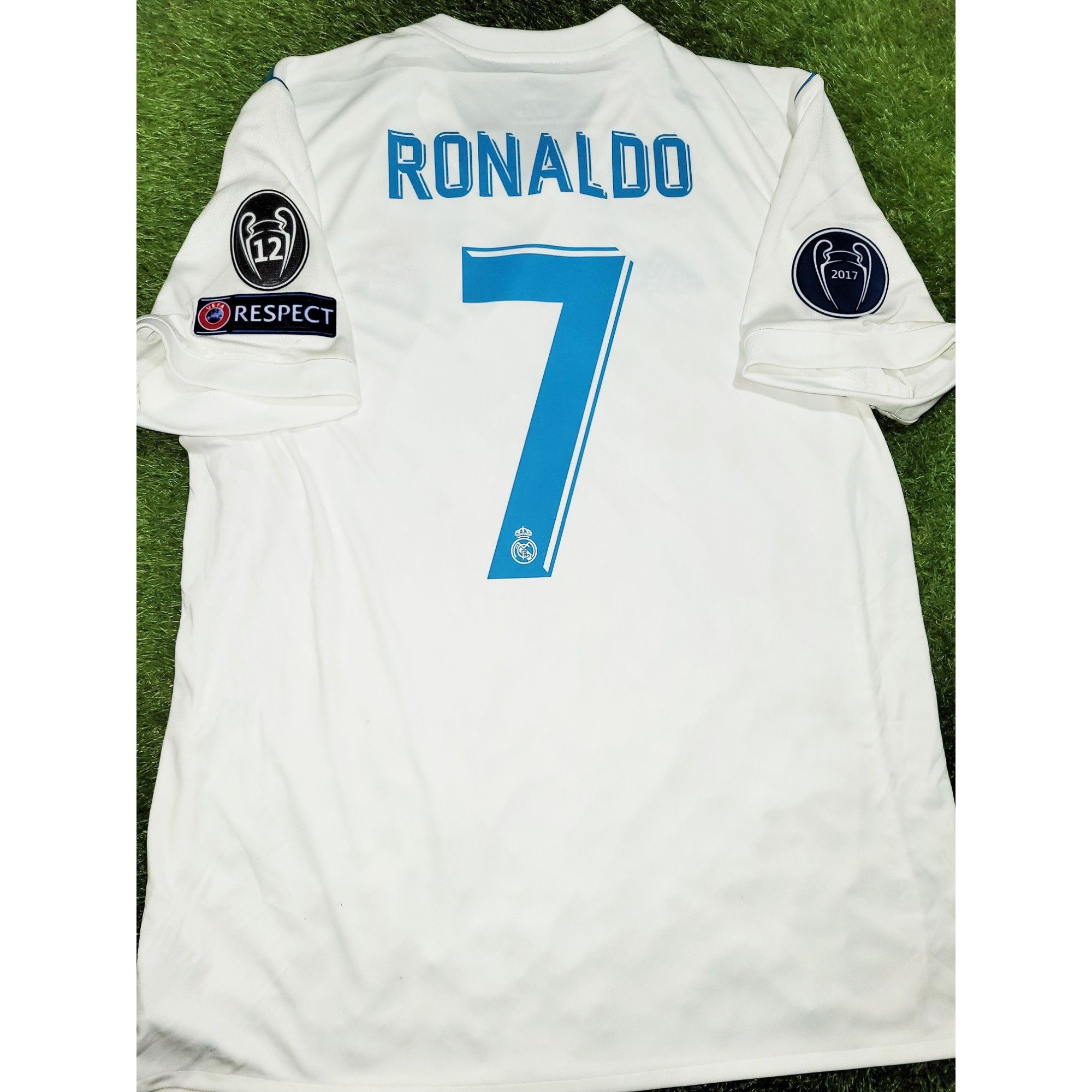 Adidas Ronaldo Real Madrid 2017 2018 LAST GAME Soccer Jersey L | Grailed