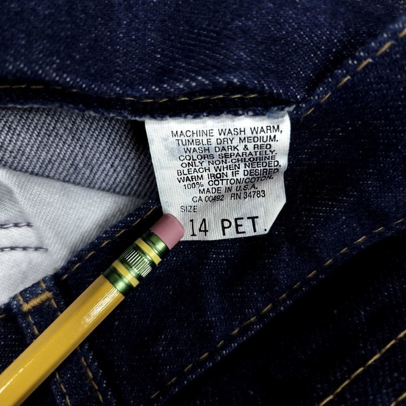 Lee Vintage USA Lee Mom Jeans Womens 14 Petite 30x28 Union Made Size 30" / US 8 / IT 44 - 3 Thumbnail