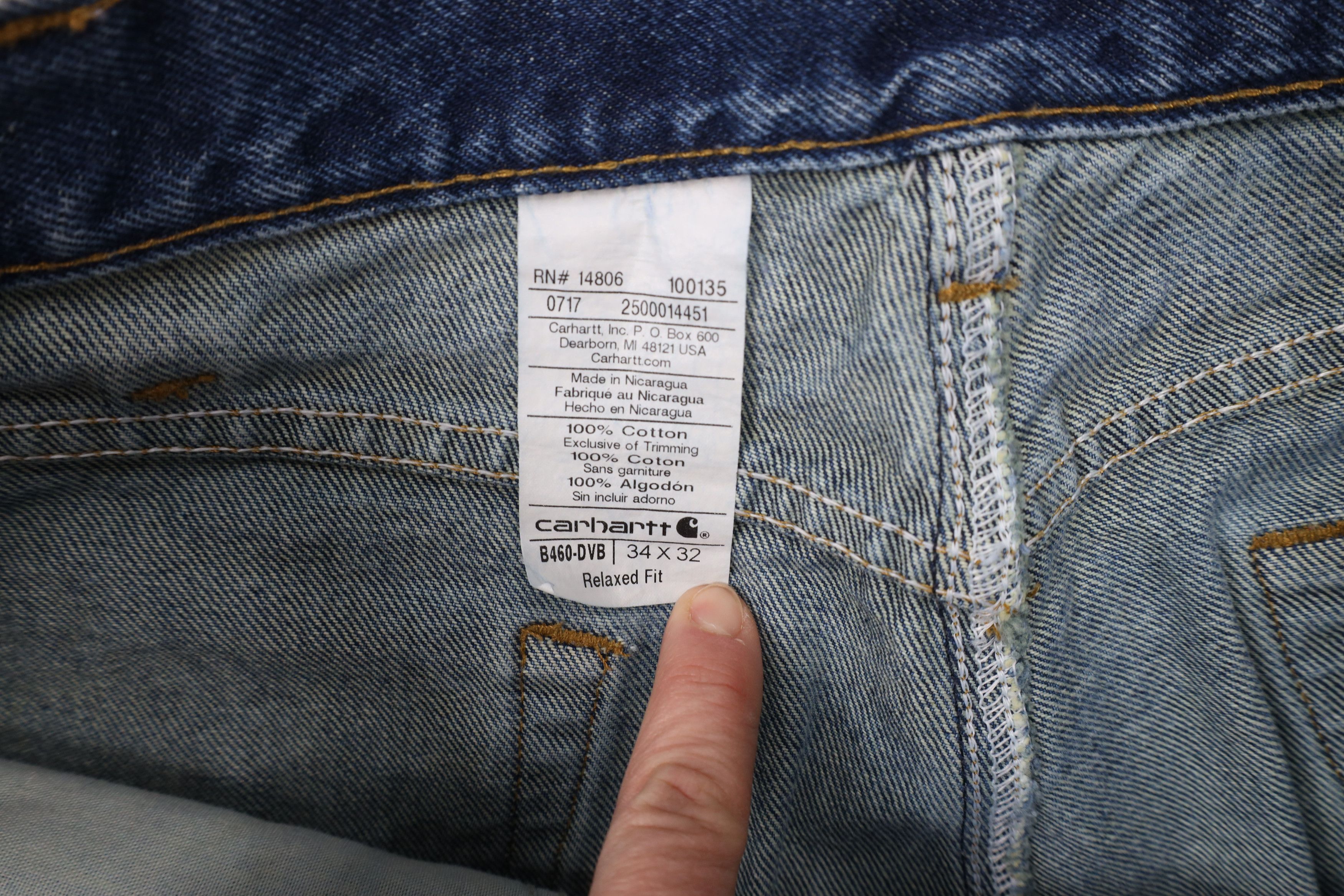 Carhartt × Vintage Vintage Y2K Carhartt Spell Relaxed Fit Wide Leg Denim Jeans Size US 34 / EU 50 - 7 Thumbnail