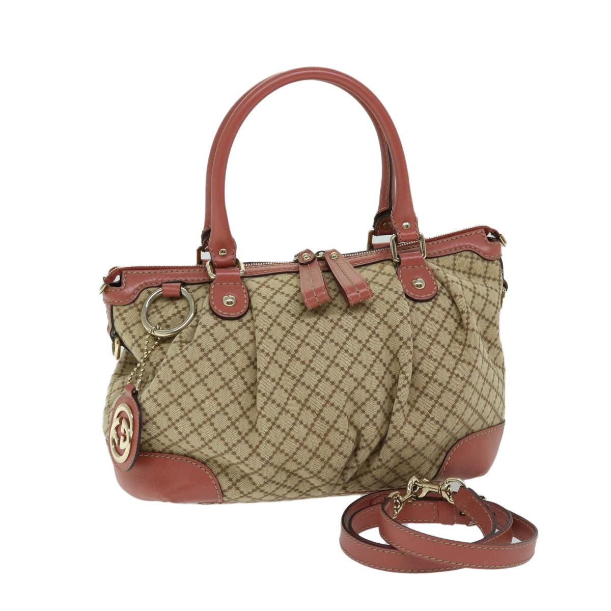 Gucci Sukey Beige Canvas Handbag (Pre-Owned) Size ONE SIZE - 1 Thumbnail