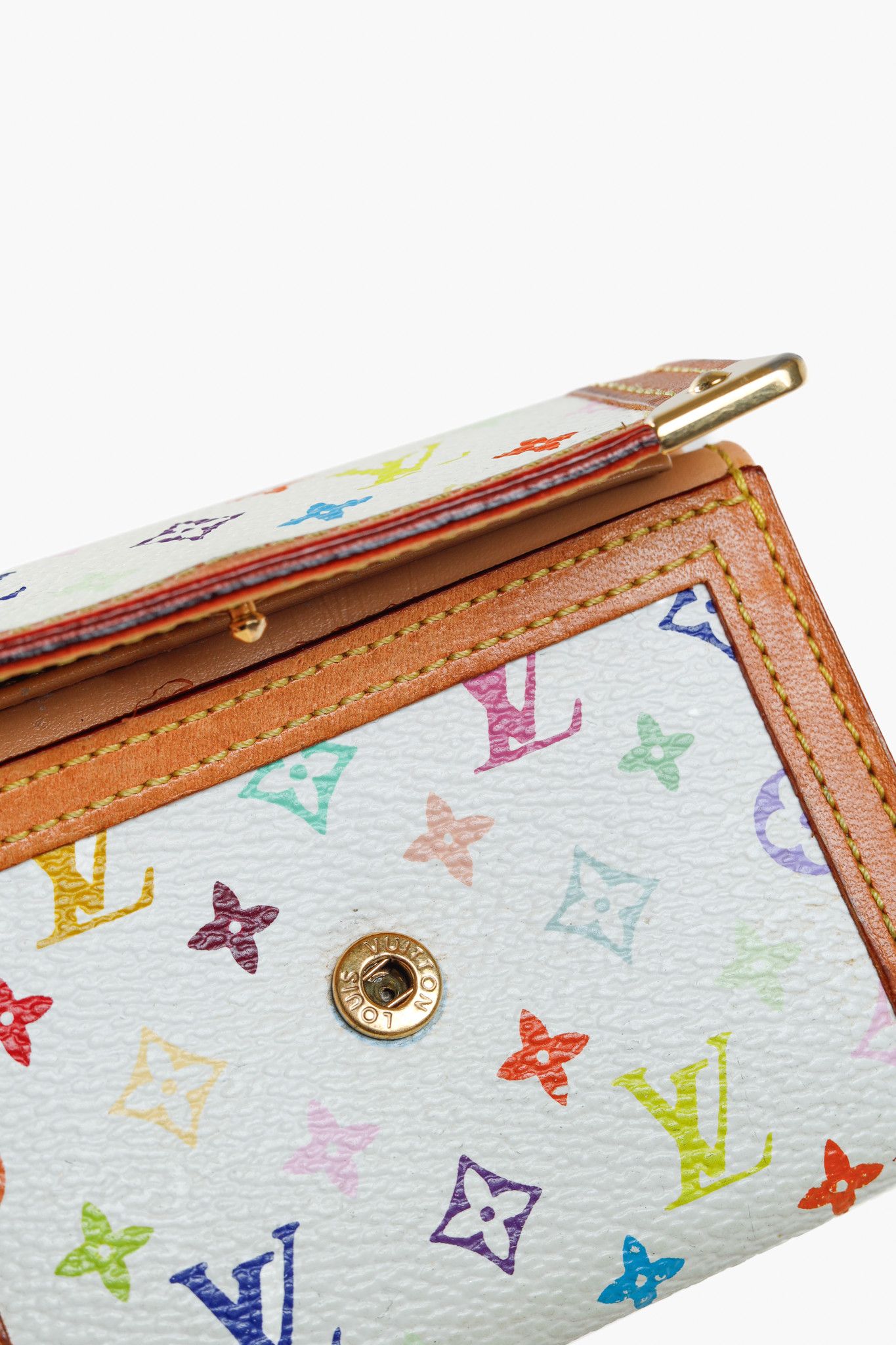 Louis Vuitton Louis Vuitton Monogram Porte-Monnaie Plat White Coin Purse Size ONE SIZE - 7 Thumbnail